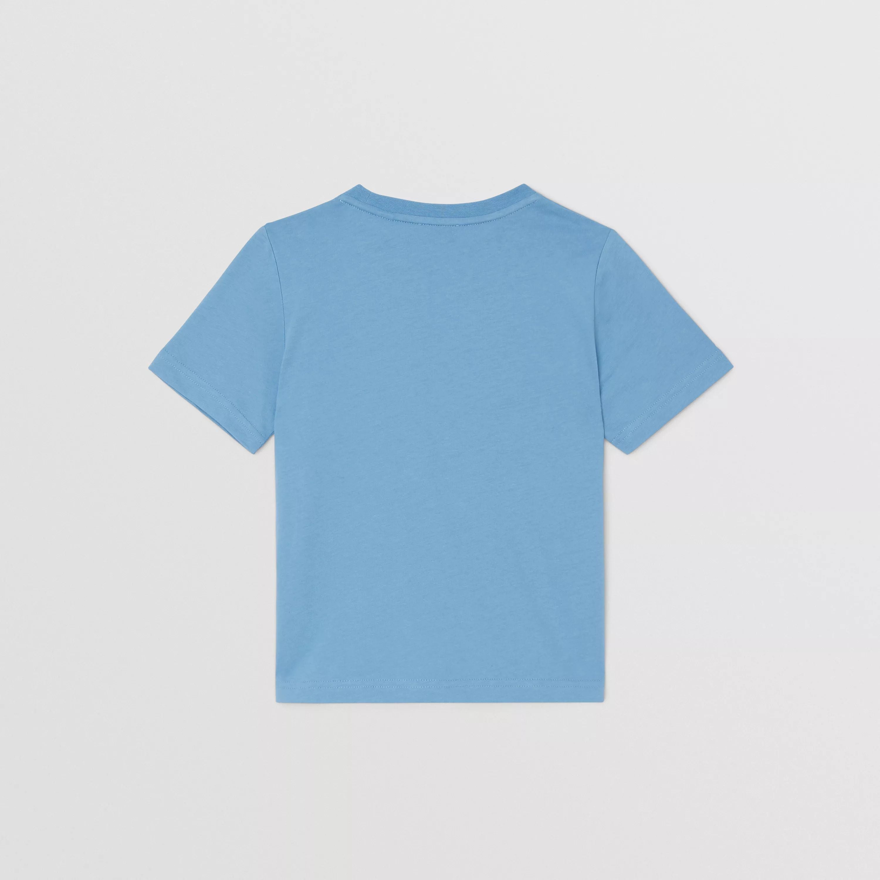 Boys & Girls Blue Logo Cotton T-Shirt