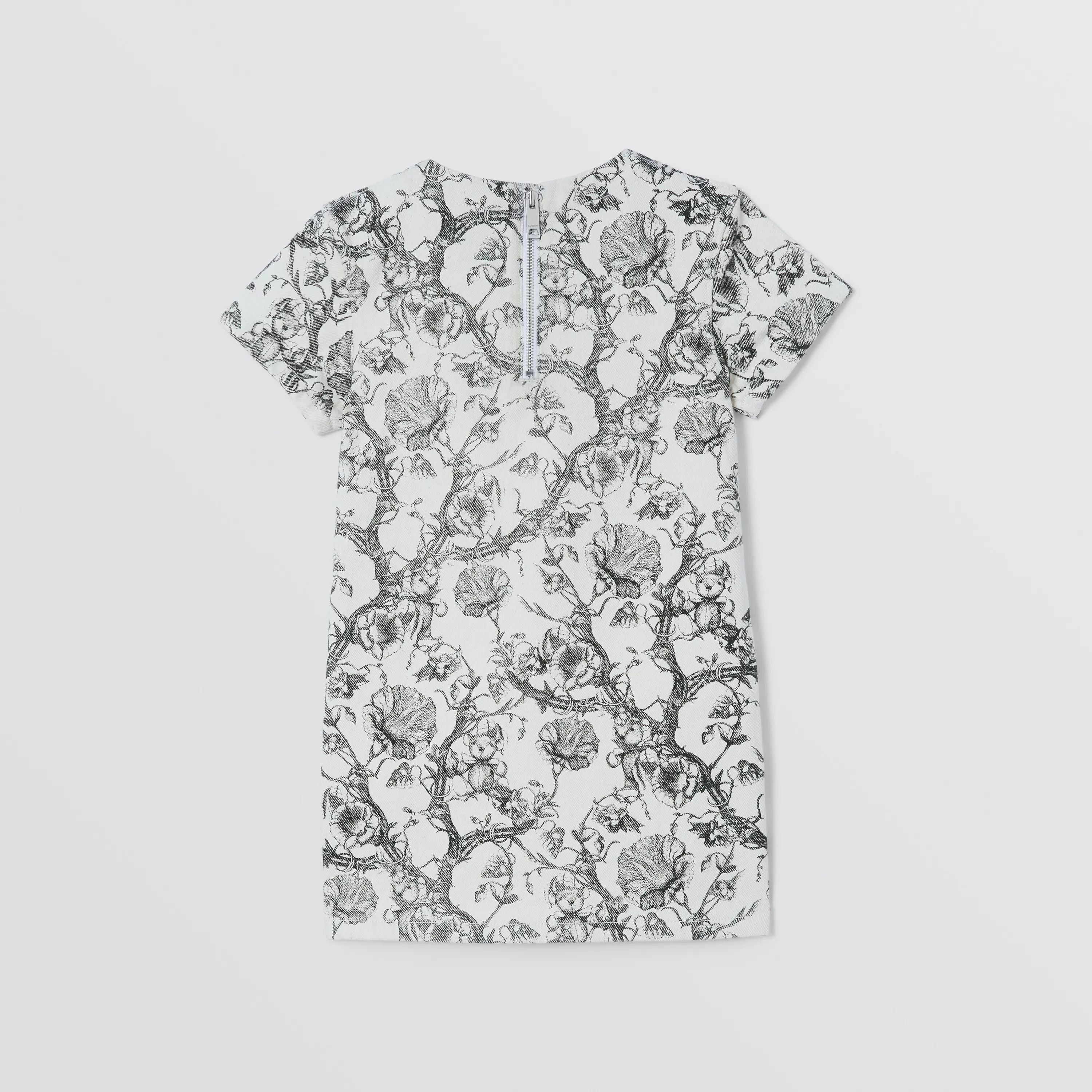 Girls Black Print Dress