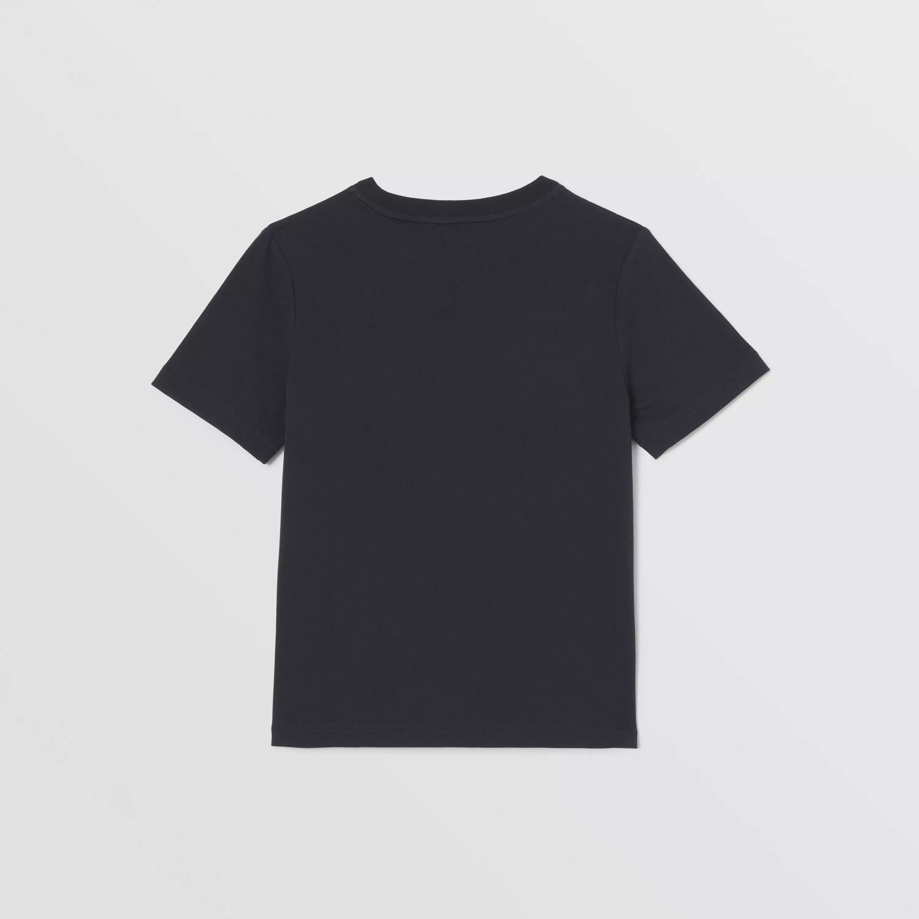 Boys & Girls Black Deer Cotton T-Shirts