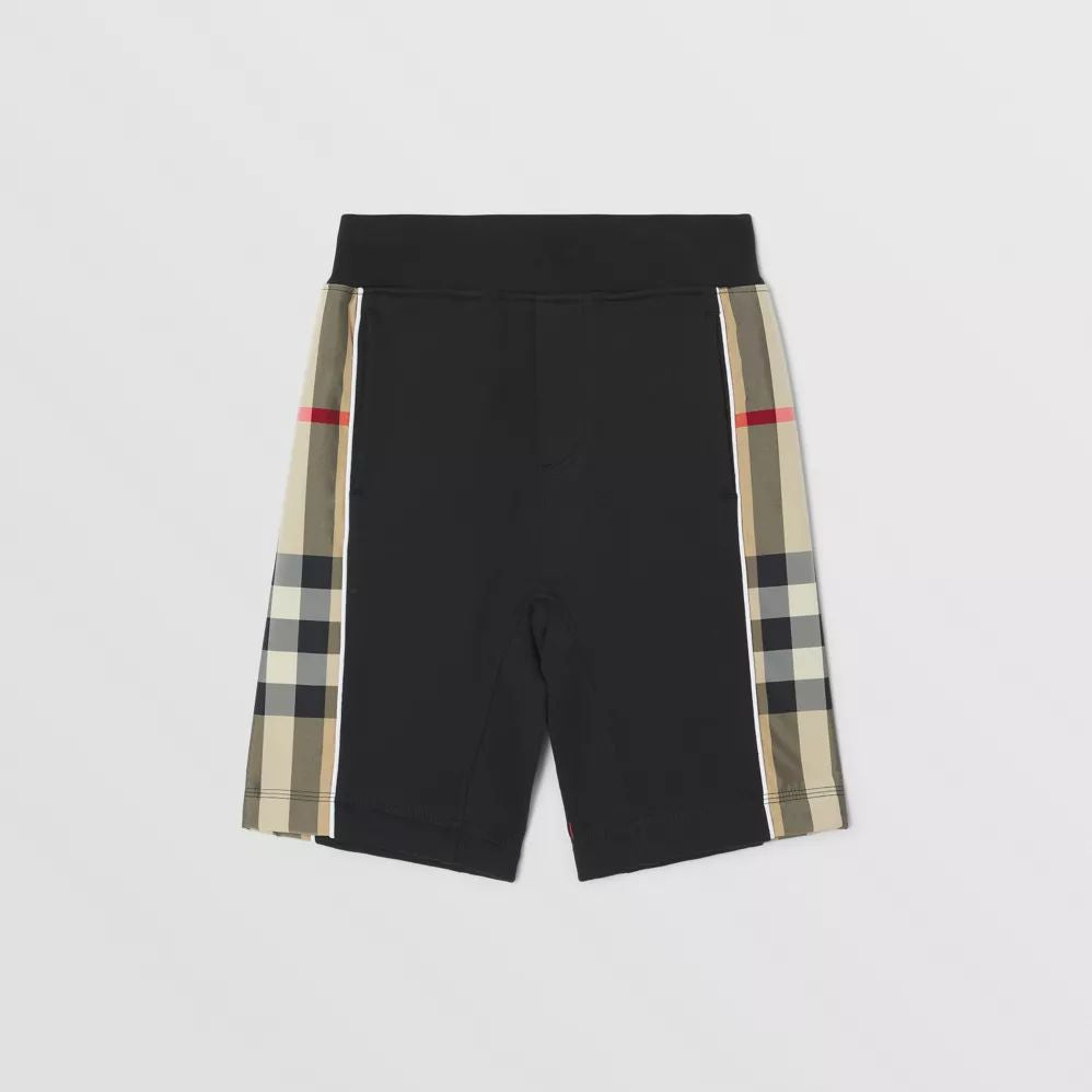 Boys Black Cotton Shorts