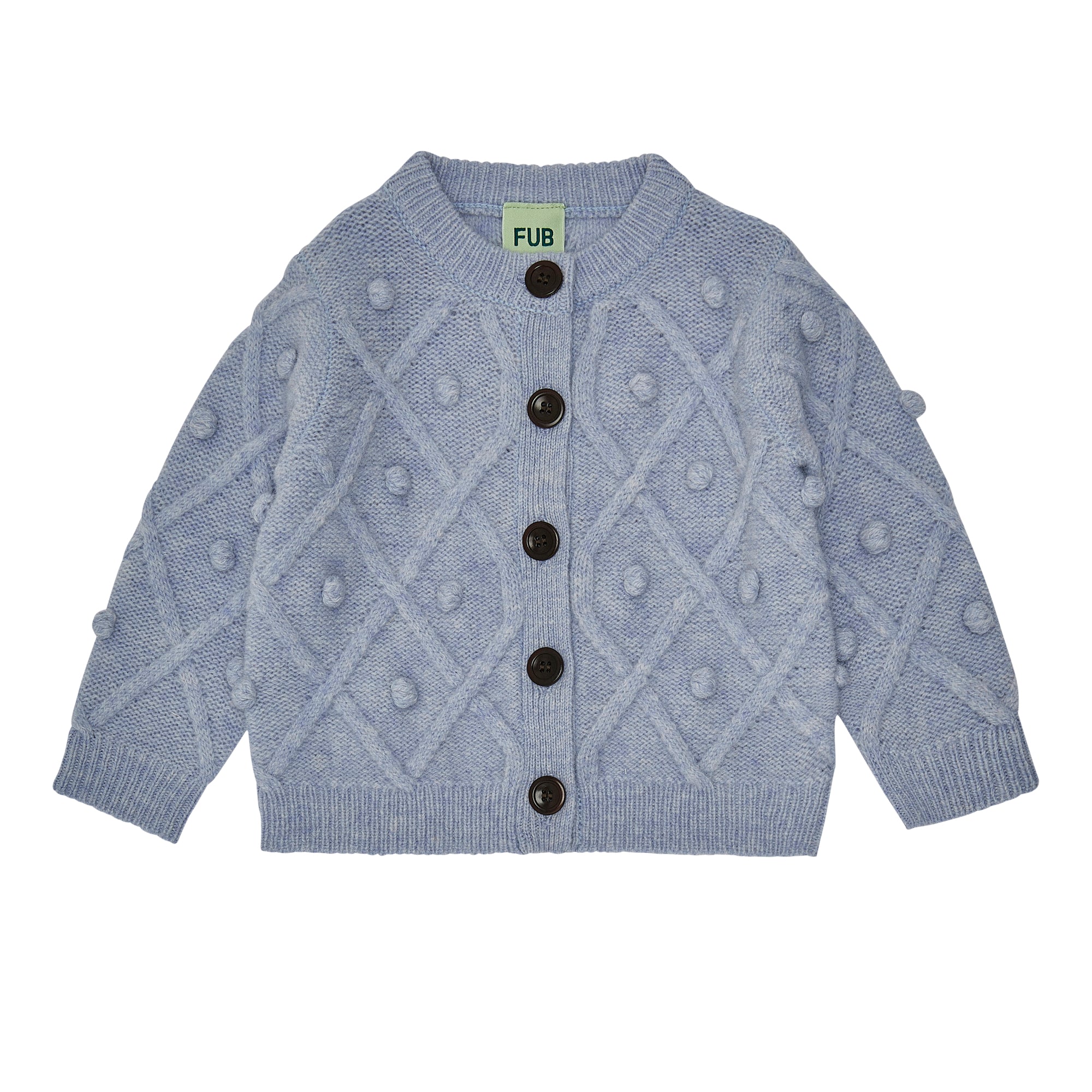 Baby Boys & Girls Light Blue Wool Cardigan