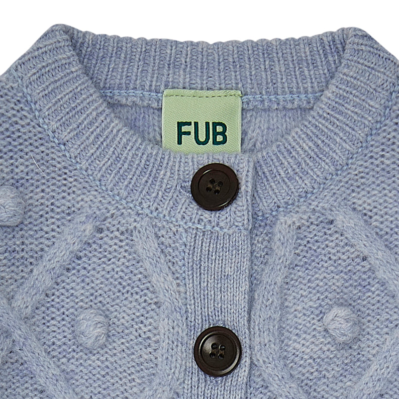 Baby Boys & Girls Light Blue Wool Cardigan