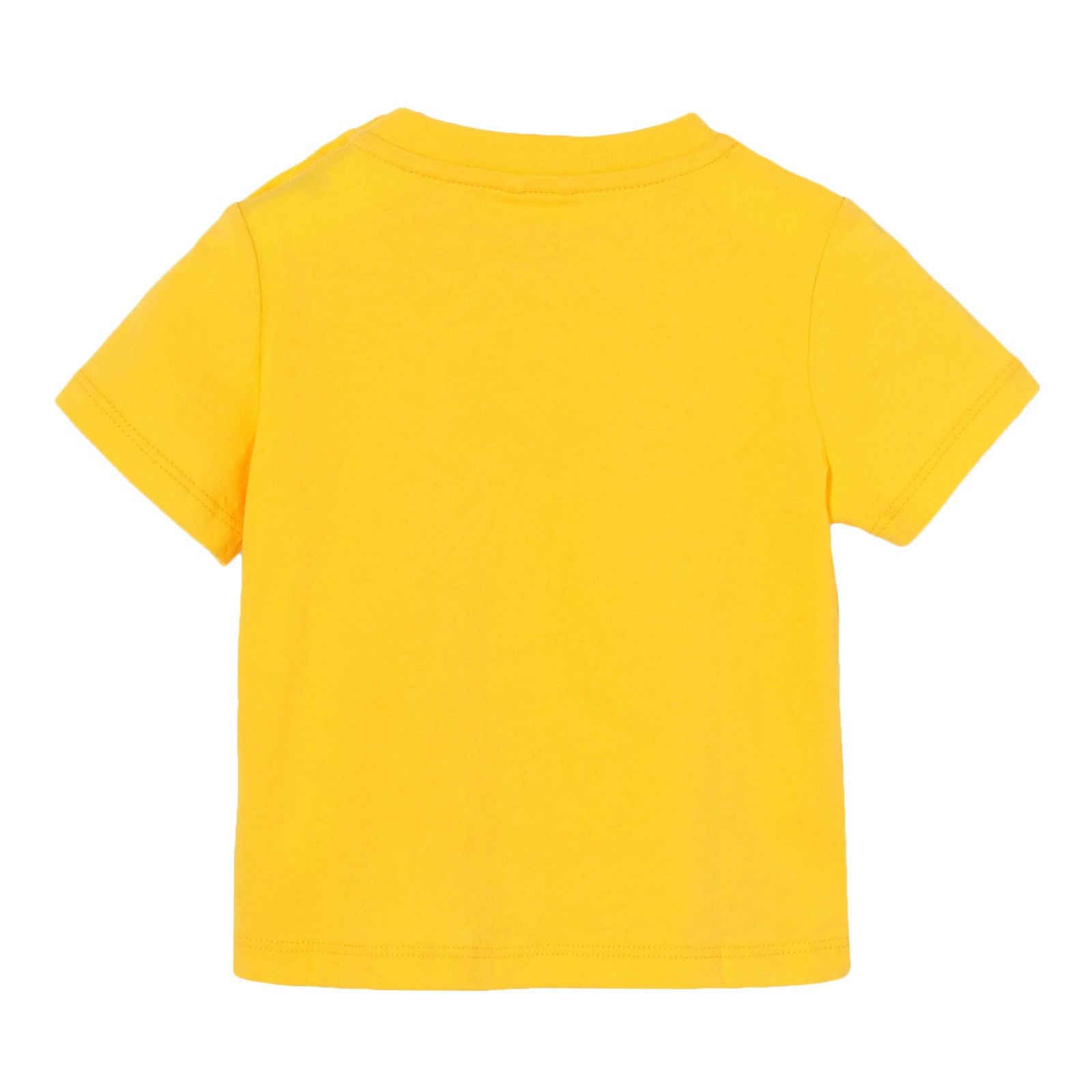 Boys Yellow Cotton Zig Zag Bear Printed T-Shirt - CÉMAROSE | Children's Fashion Store - 2