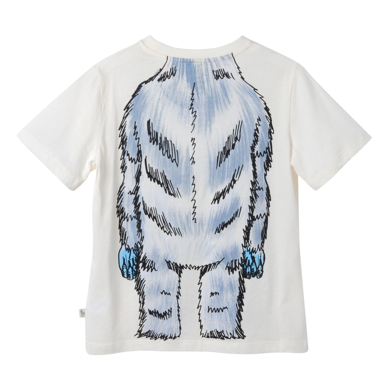 Boys White Cotton T-Shirt With Orangutan Print - CÉMAROSE | Children's Fashion Store - 2