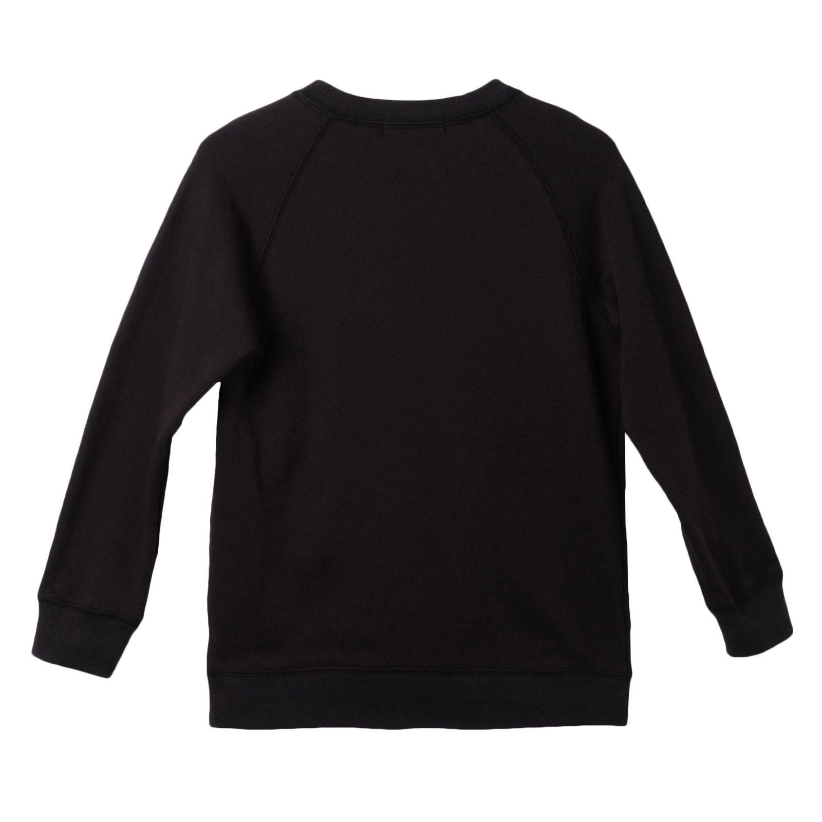 Boys Black Cotton Zig Zag Bear Printed Sweatshirt - CÉMAROSE | Children's Fashion Store - 2