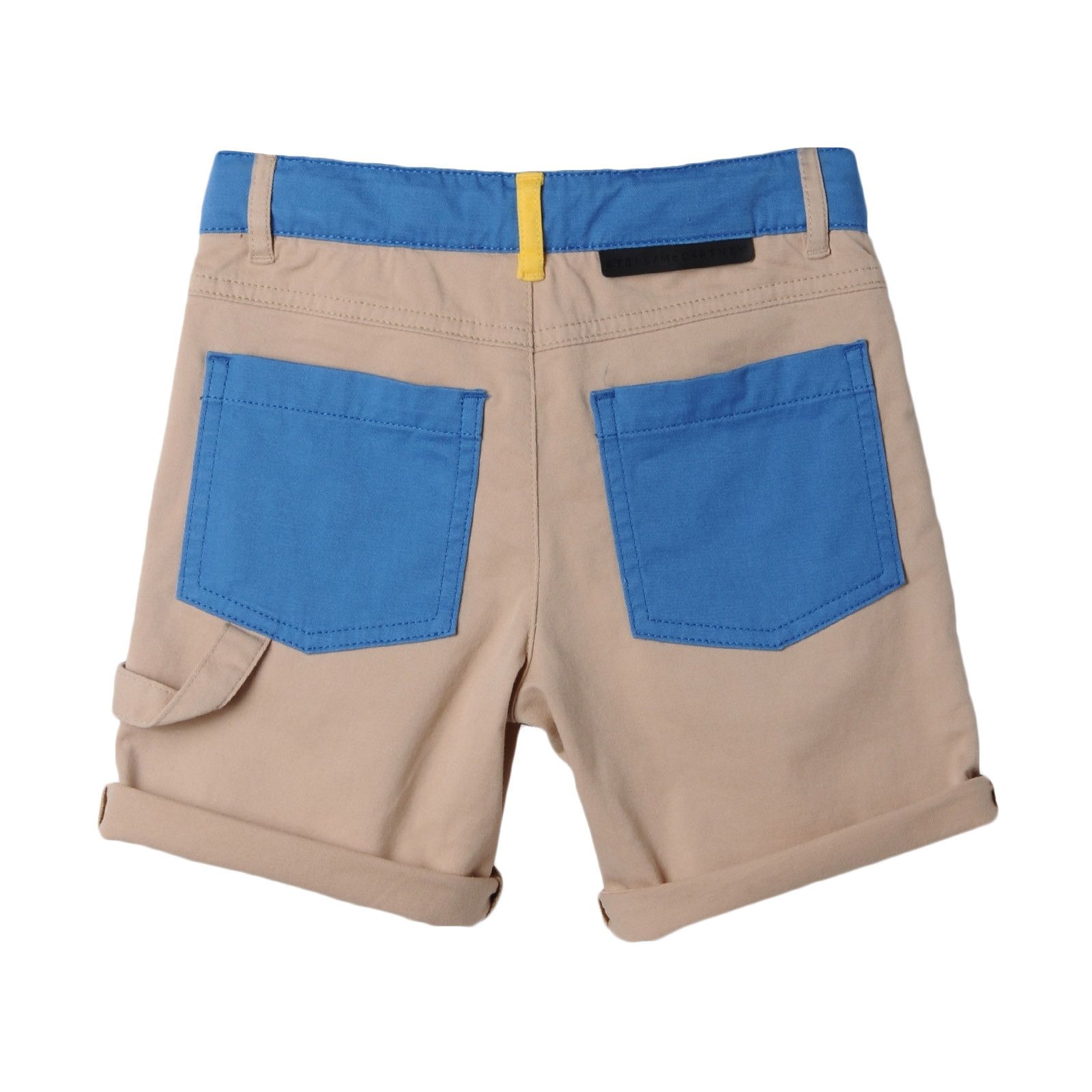 Boys Blue&Grey Patch Pockets Shorts With Turn Up Cuffs - CÉMAROSE | Children's Fashion Store - 2