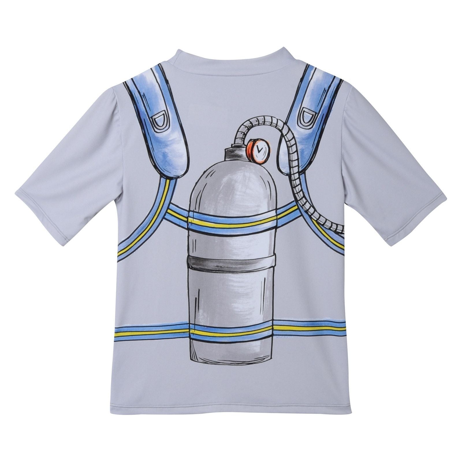 Boys Grey Belt Printed Trims  Swimsuits - CÉMAROSE | Children's Fashion Store - 2
