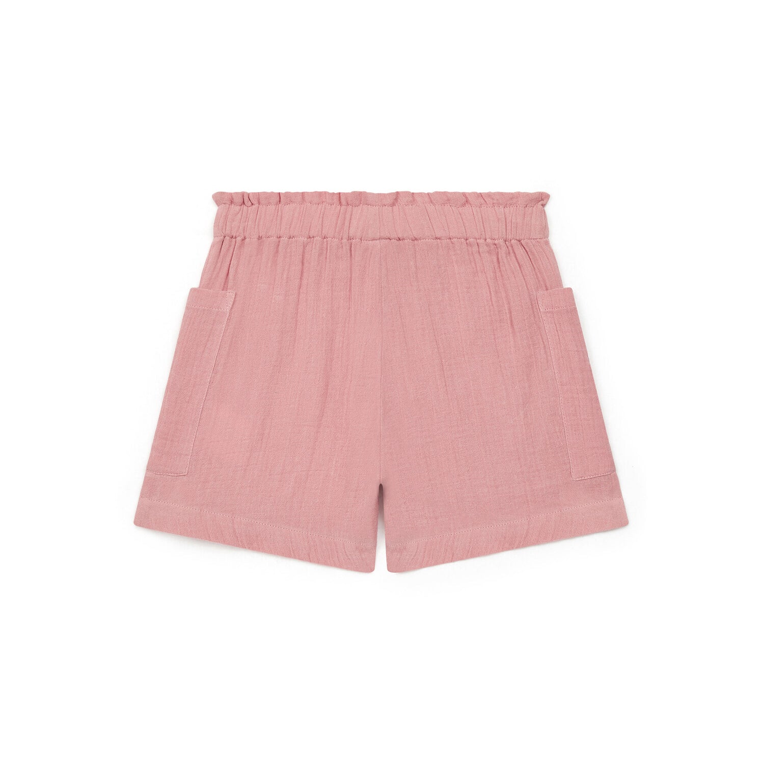 Girls Pink Cotton Shorts
