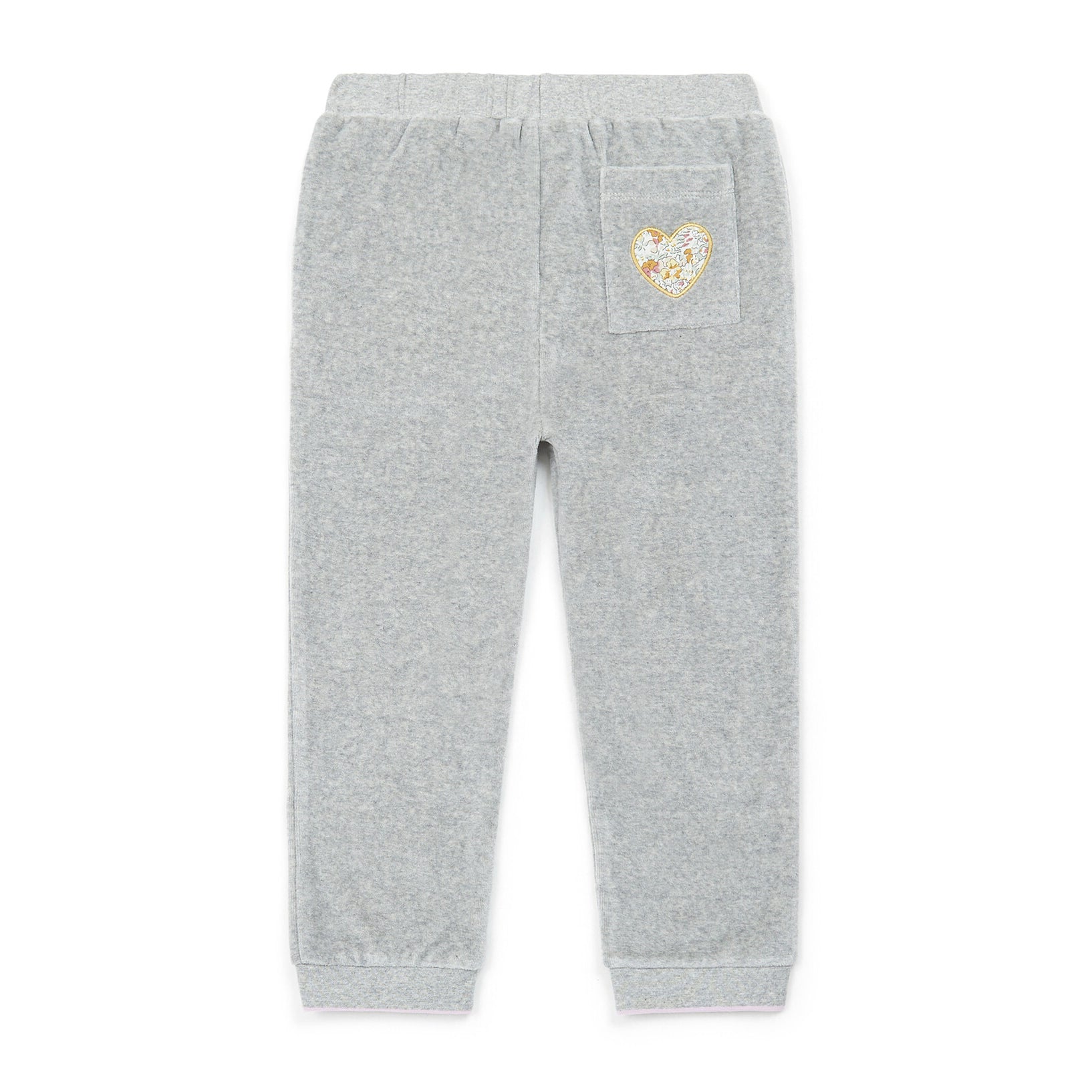 Girls Grey Cotton Trousers