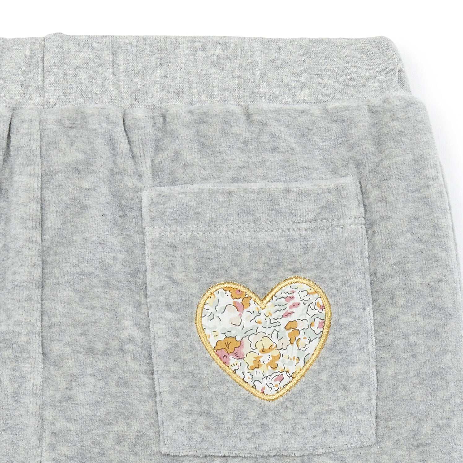 Girls Grey Cotton Trousers