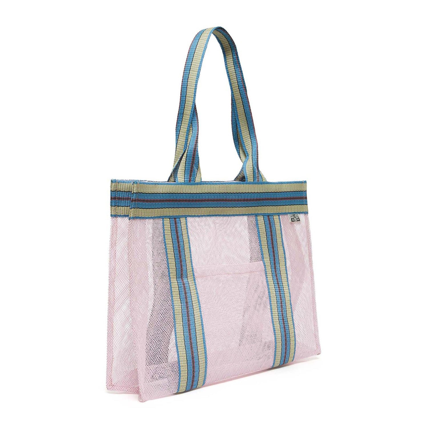 Girls Pink Mesh Handbag