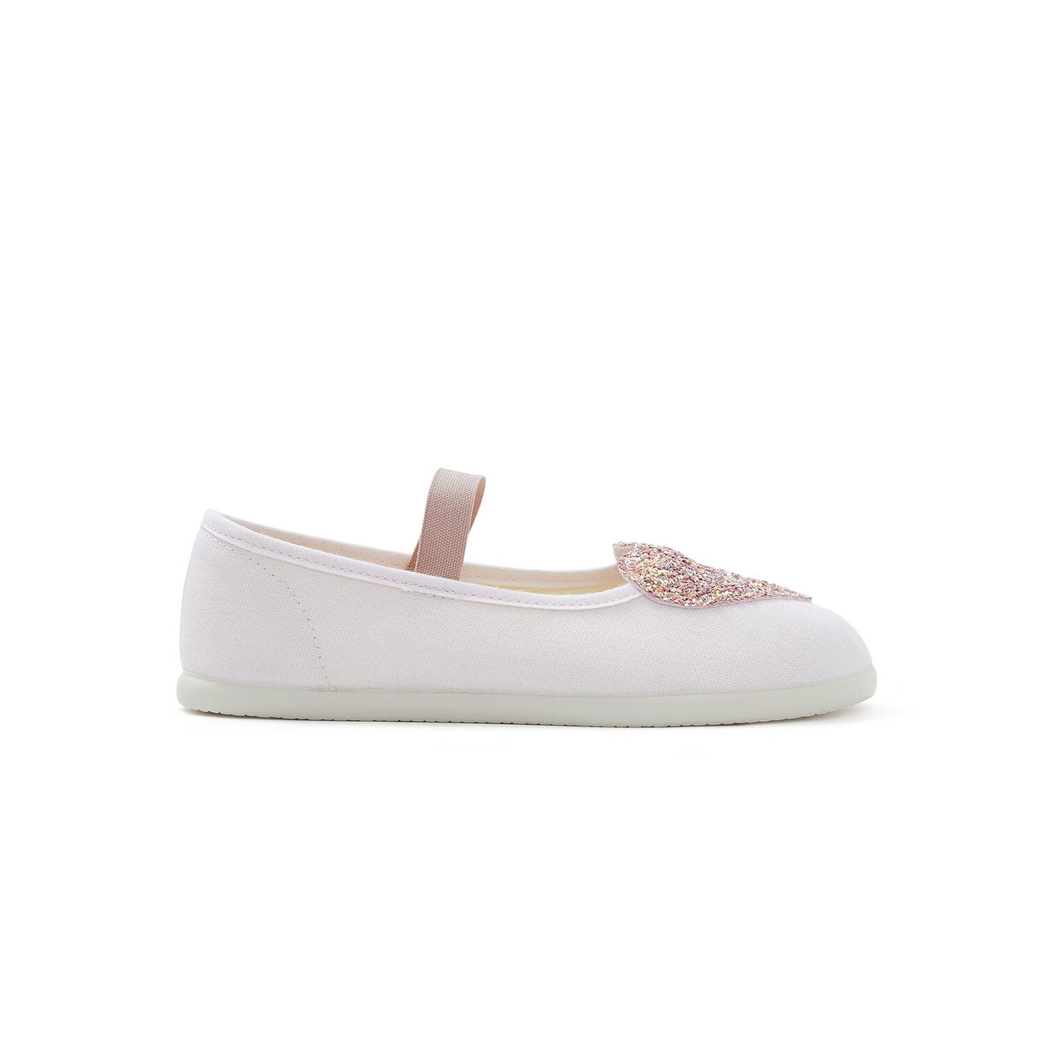 Girls Light Pink Glitter Shoes