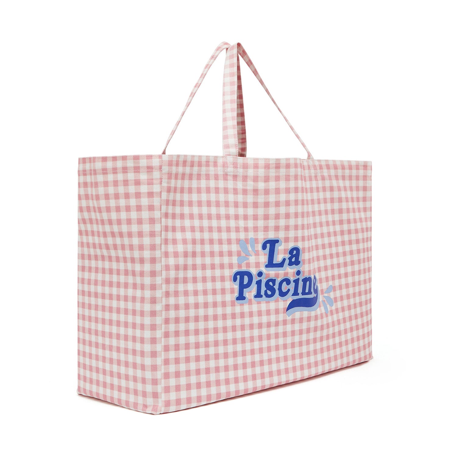 Girls Pink Check Handbag