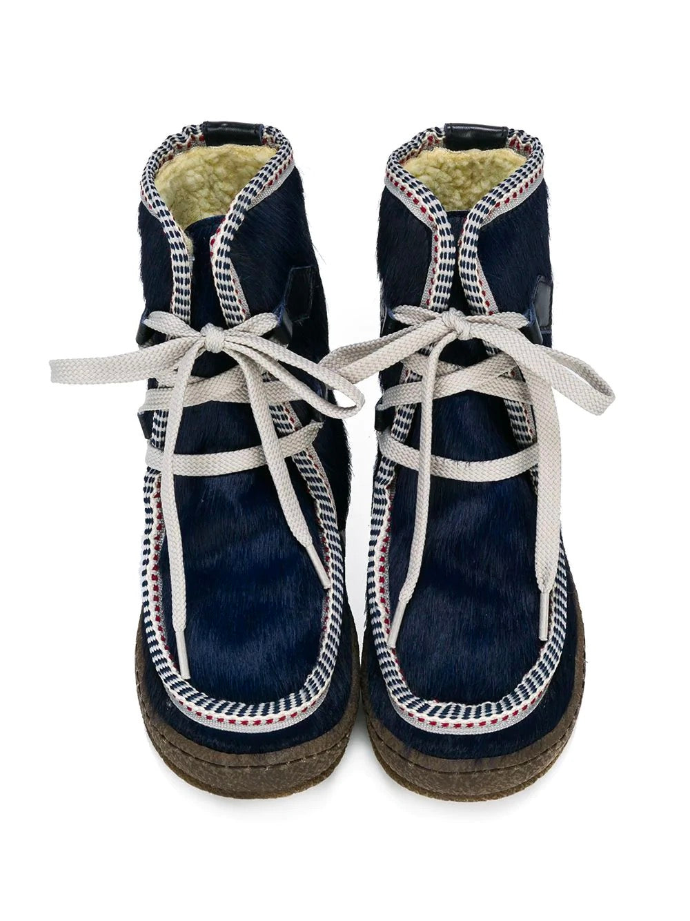 Boys & Girls Blue Leather Boots