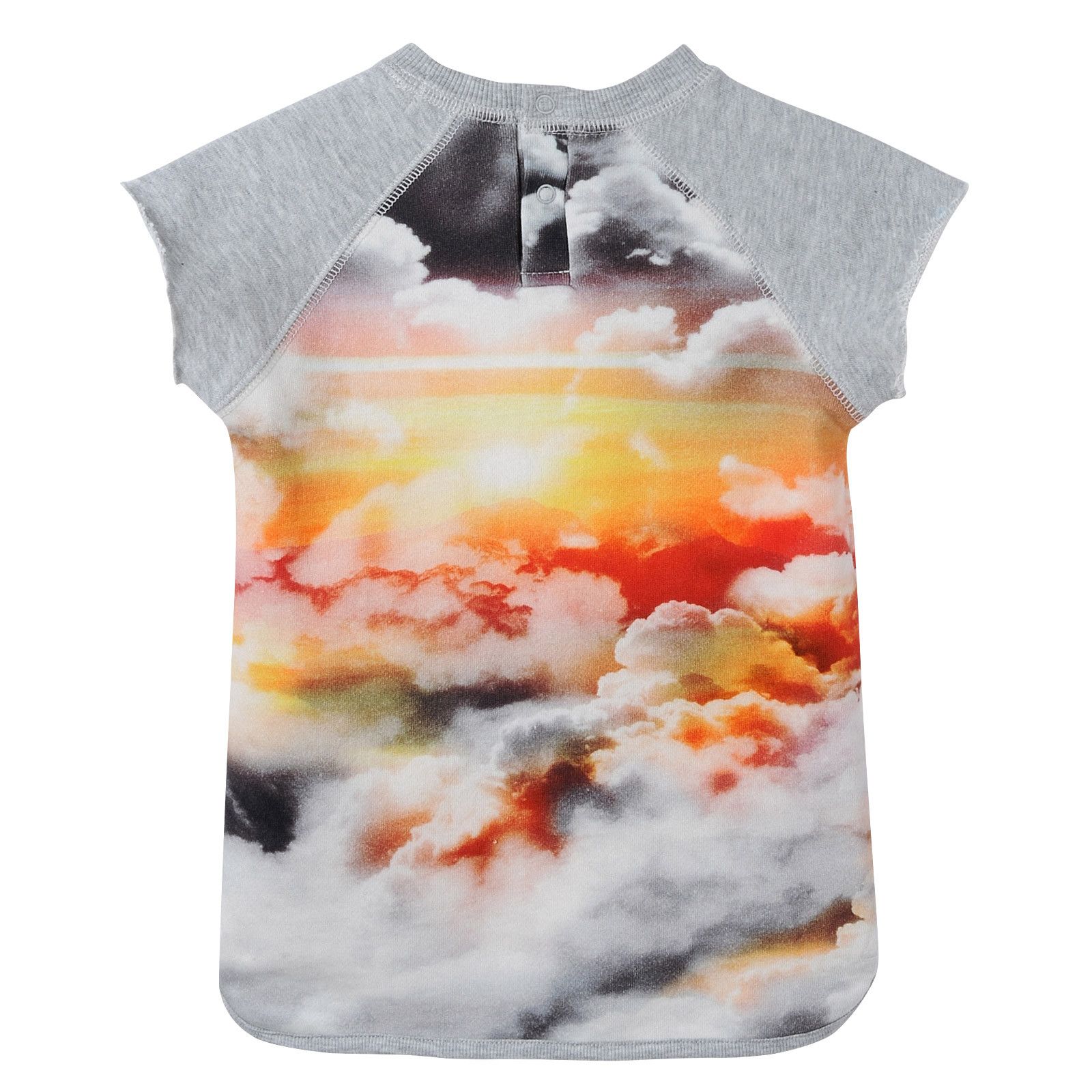 Baby Girls Grey Pegasus Printed Jersey Dress - CÉMAROSE | Children's Fashion Store - 2