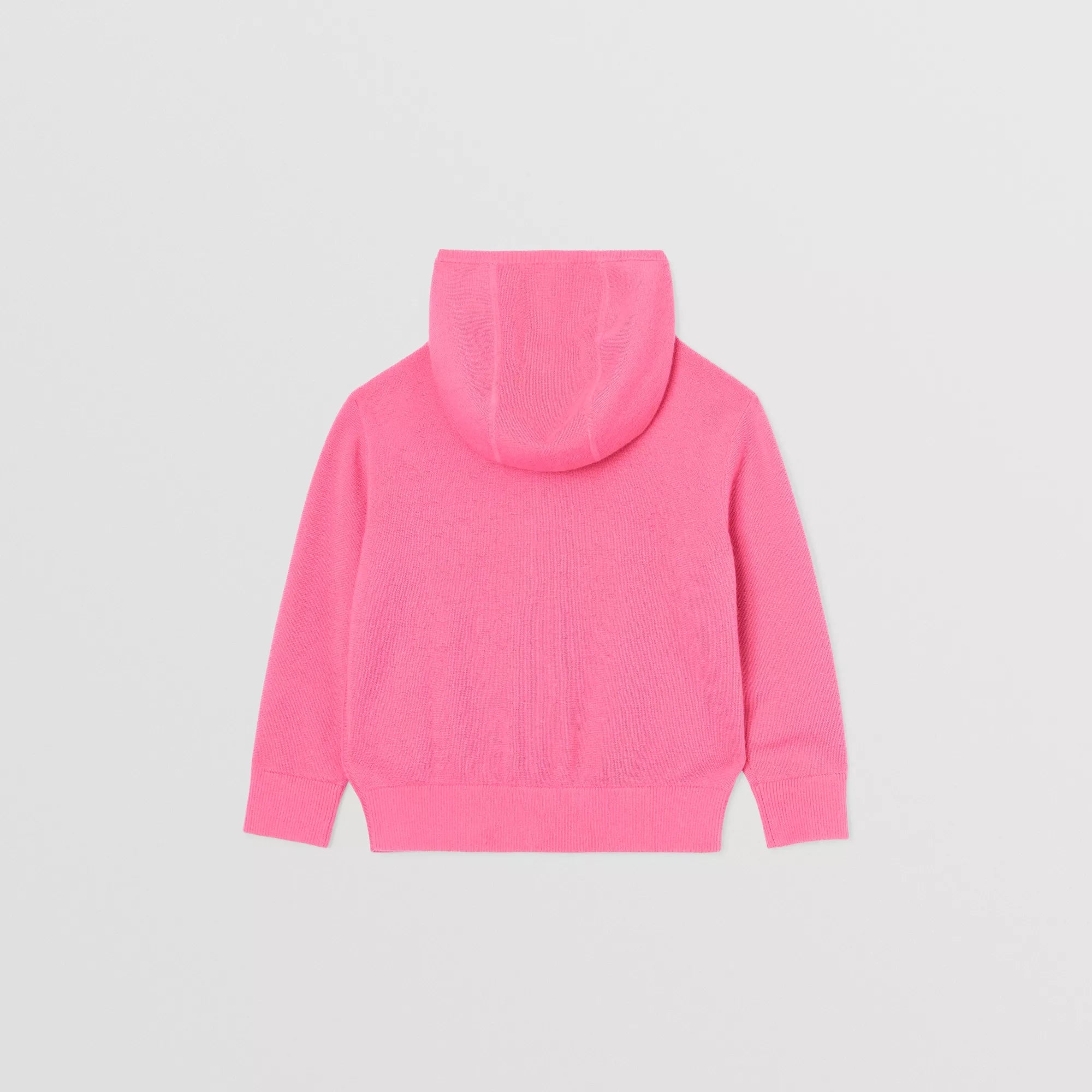 Girls Pink Hooded Cashmere Cardigan