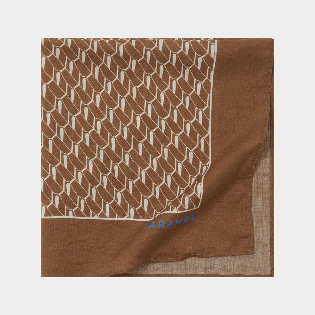 Girls Brown Cotton Scarf