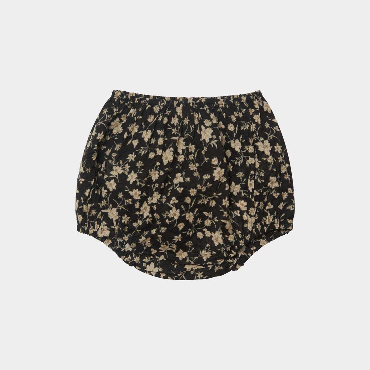 Baby Girls Black Floral Bloomers