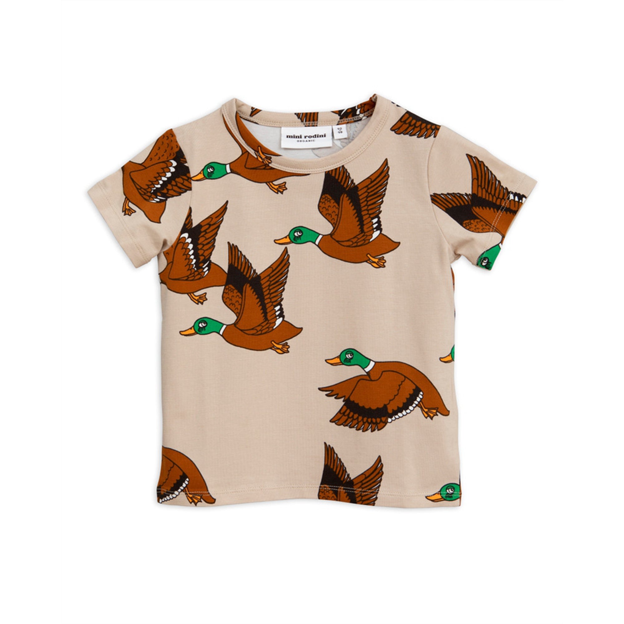 Girls & Boys Beige Organic Cotton T-shirt