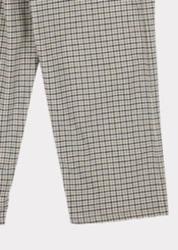 Girls Ecru Check Vulture Trousers