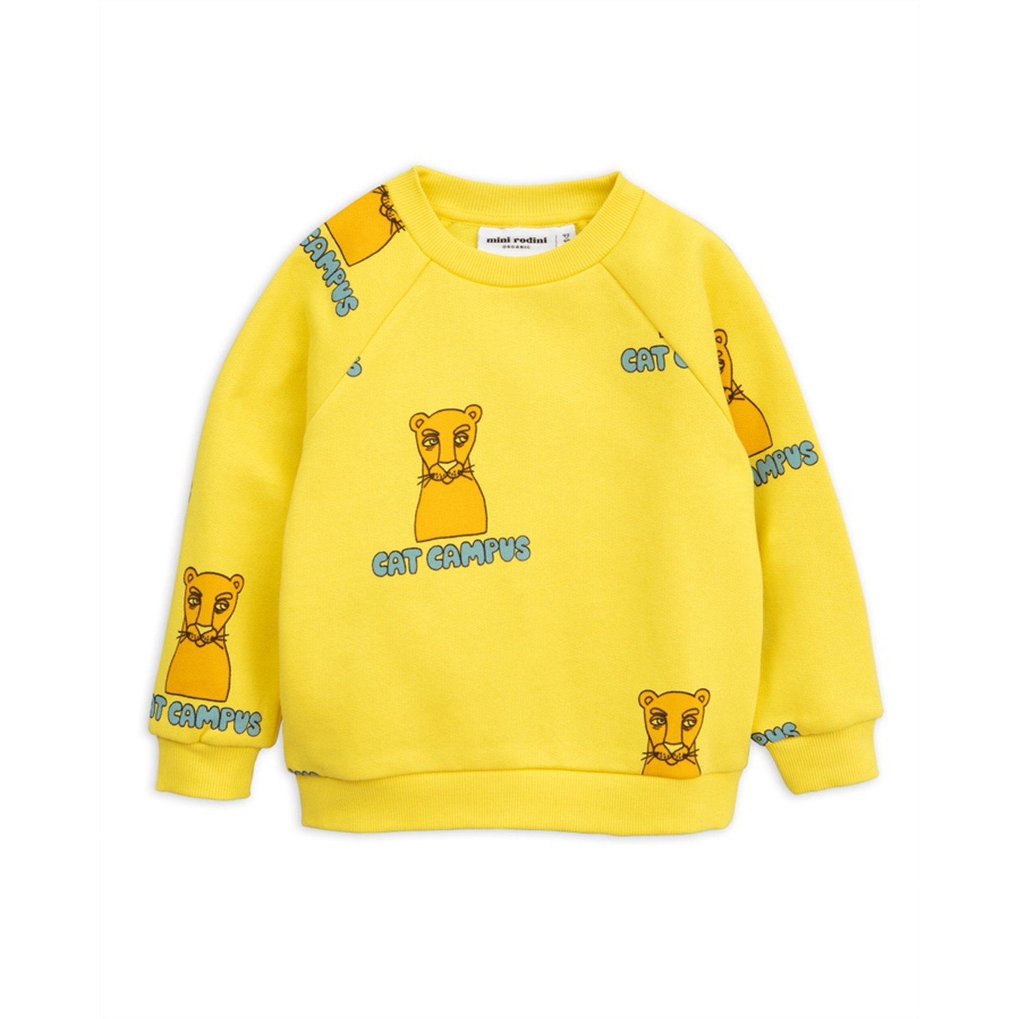 Girls & Boys Yellow Organic Cotton Sweatshirt