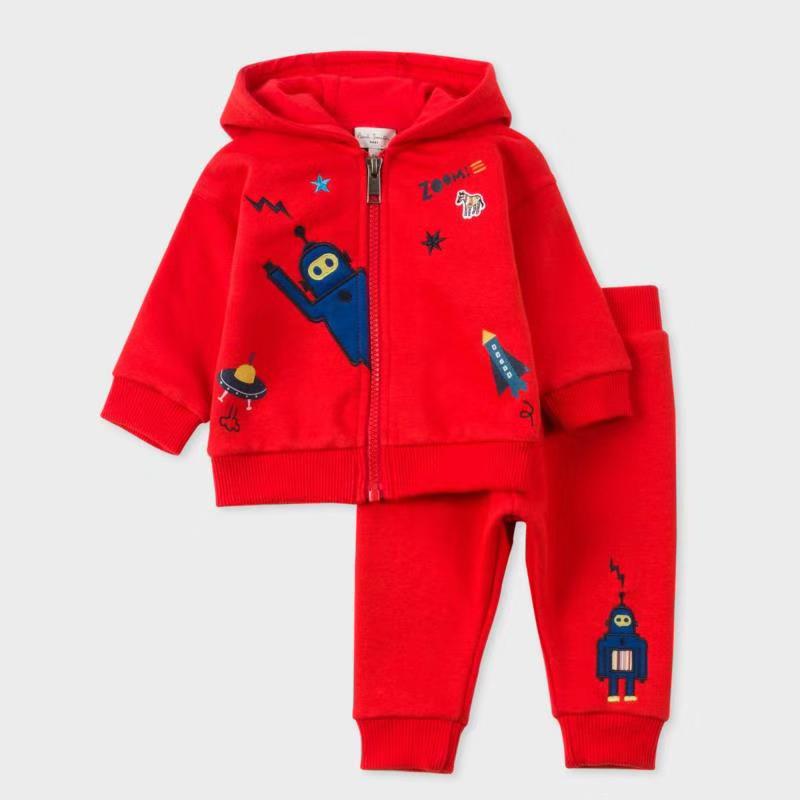Baby Boys Red Cotton Sets