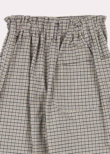Girls Ecru Check Vulture Trousers