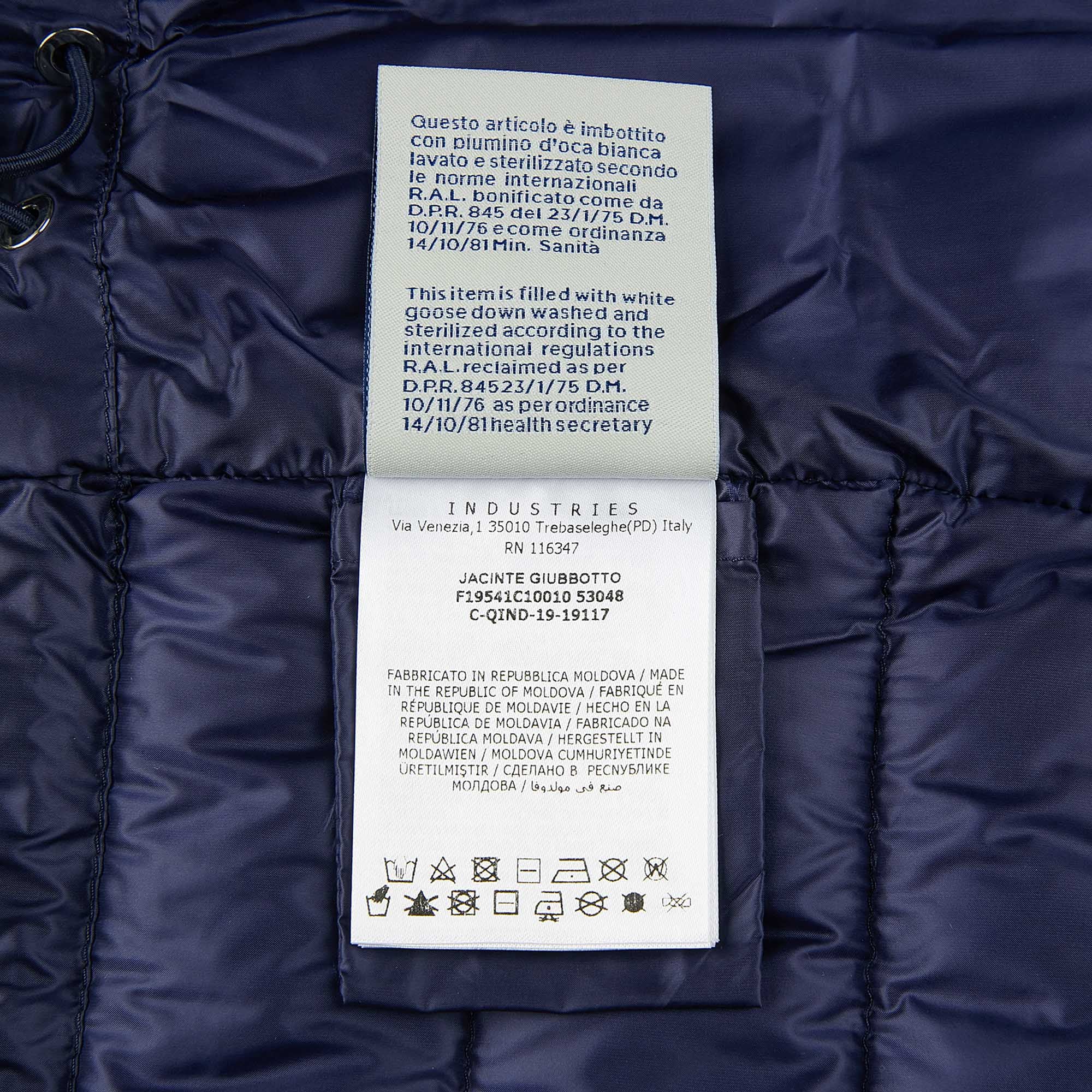 Girls Navy "JACINTE" Padded Down Coat