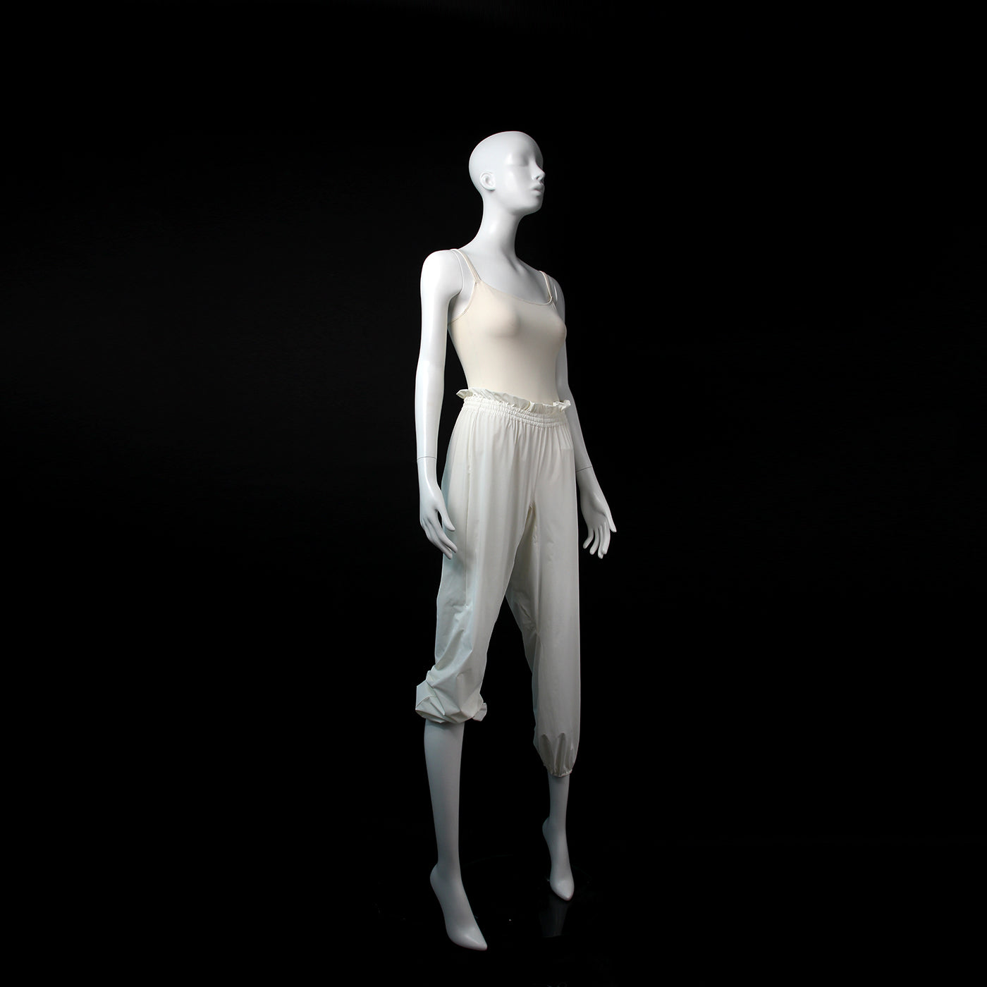 Girls White Ballet Warm Up Trousers