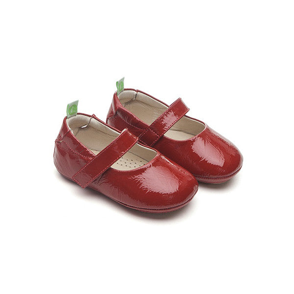 Baby Girls Red Leather Shoes