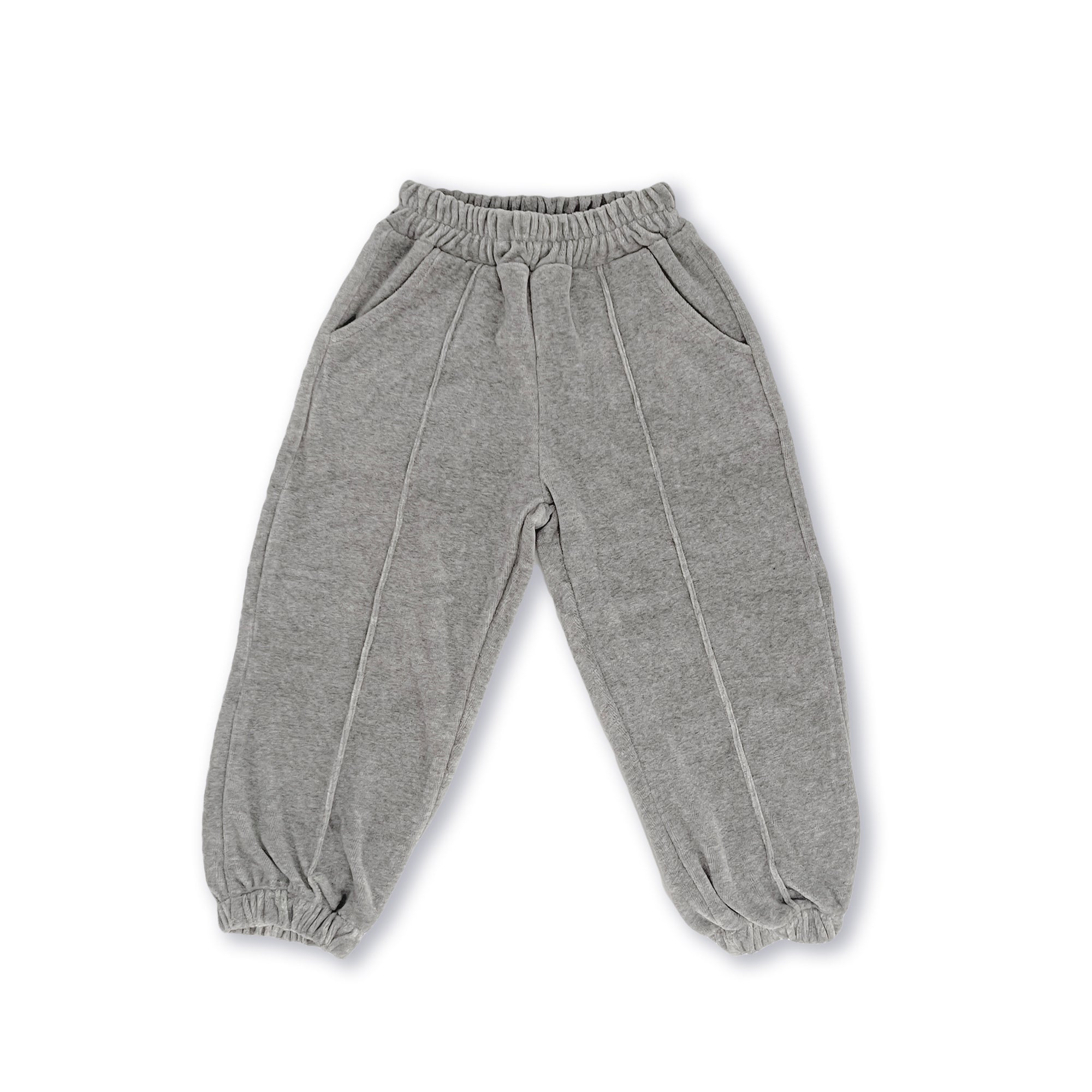 Girls Grey Cotton Trousers