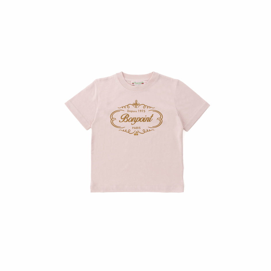 Girls Pink Logo Cotton T-Shirt