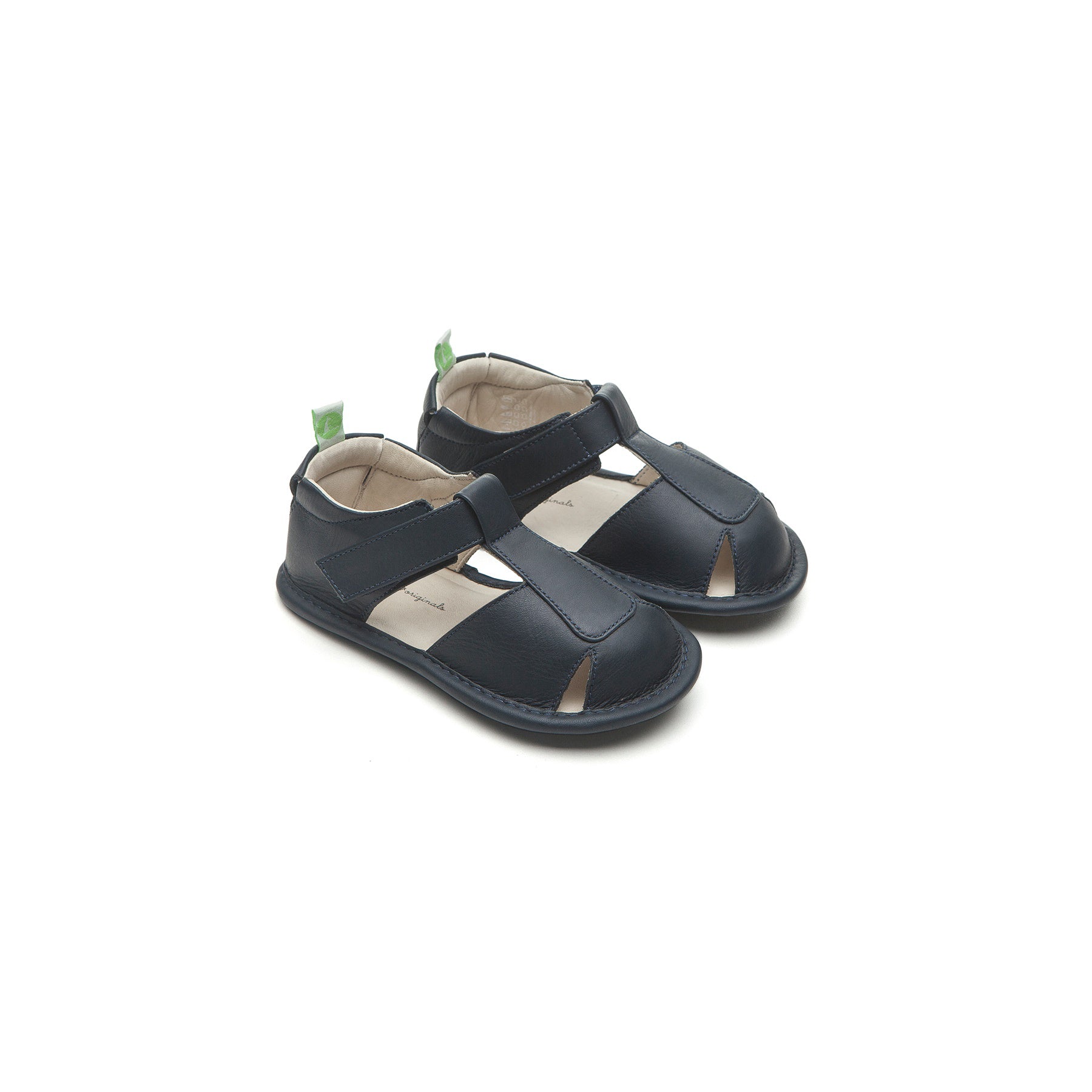 Baby Boys Navy Leather Sandals