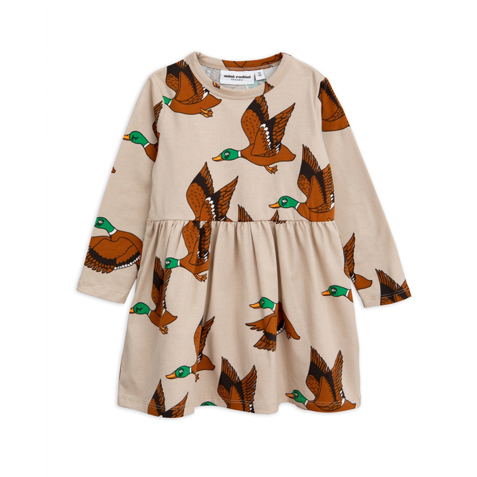 Girls Beige Organic Cotton Dress