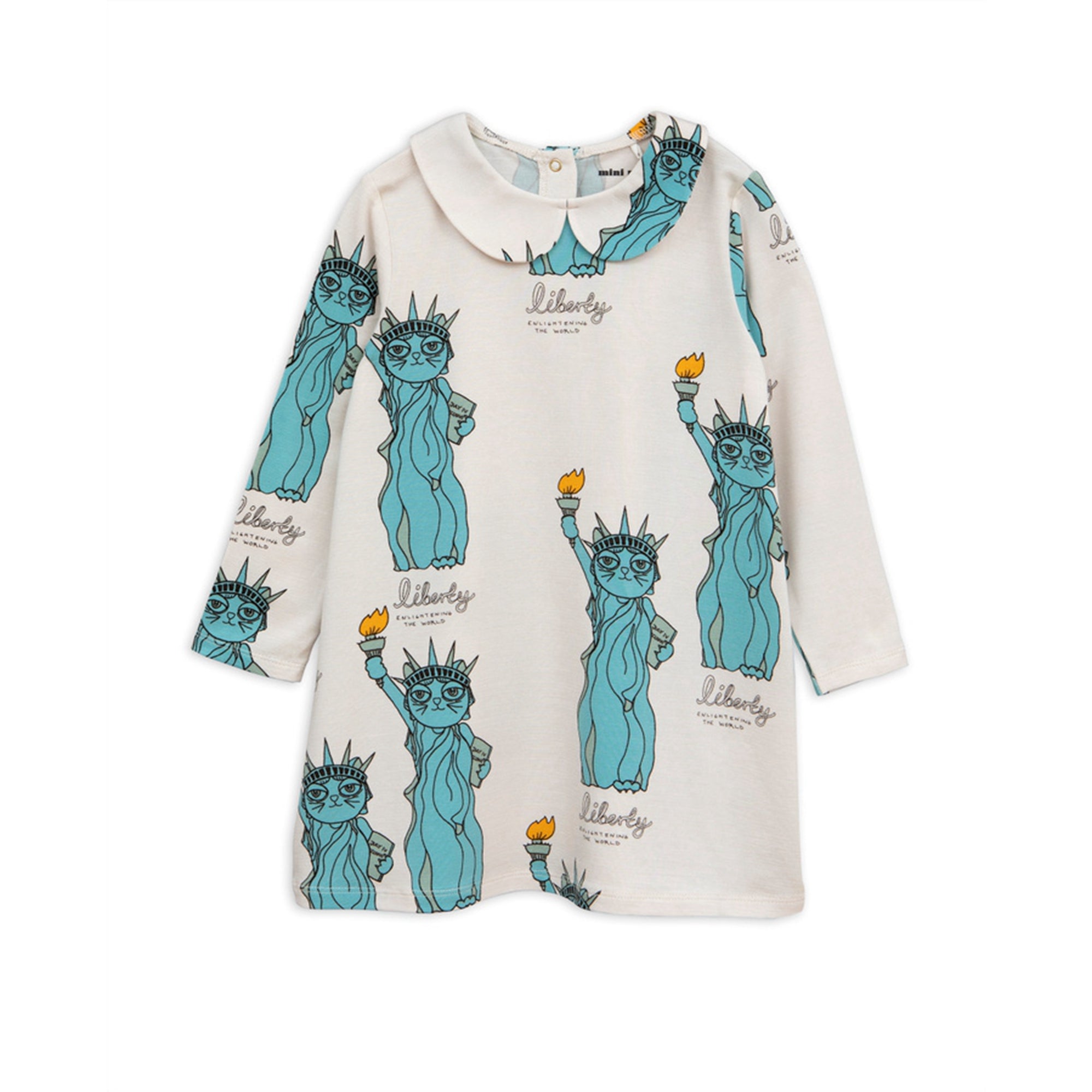 Girls Light Grey Tencel Dress