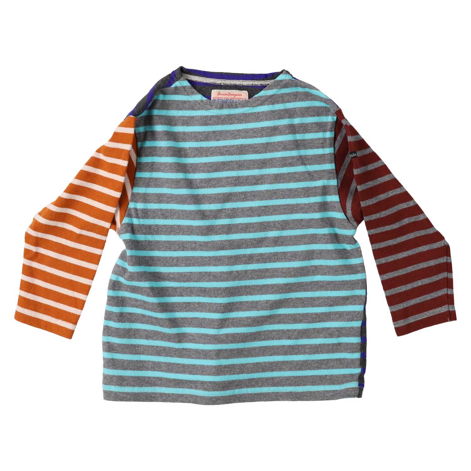 Boys & Girls Blue Stripes Cotton T-Shirt