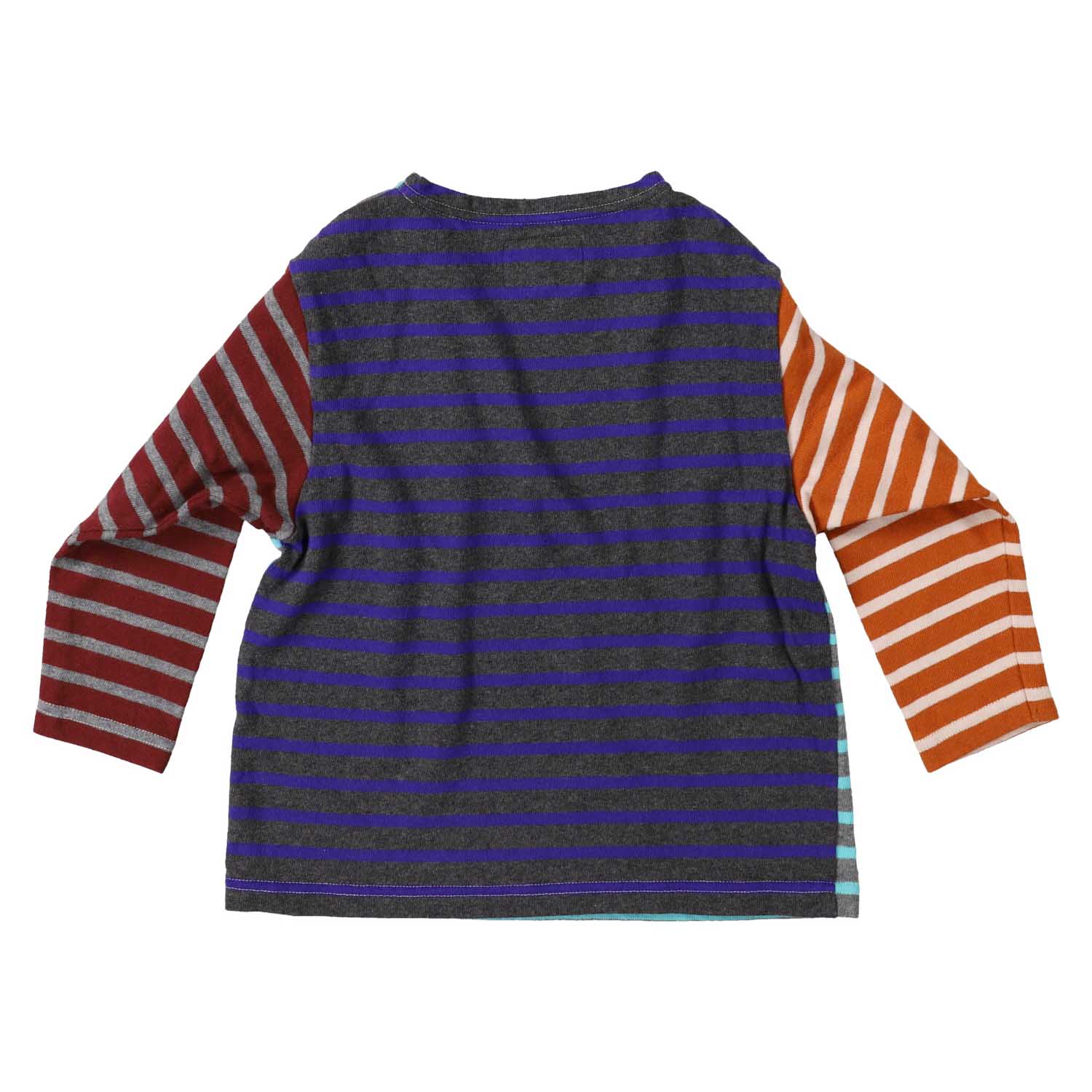 Boys & Girls Blue Stripes Cotton T-Shirt