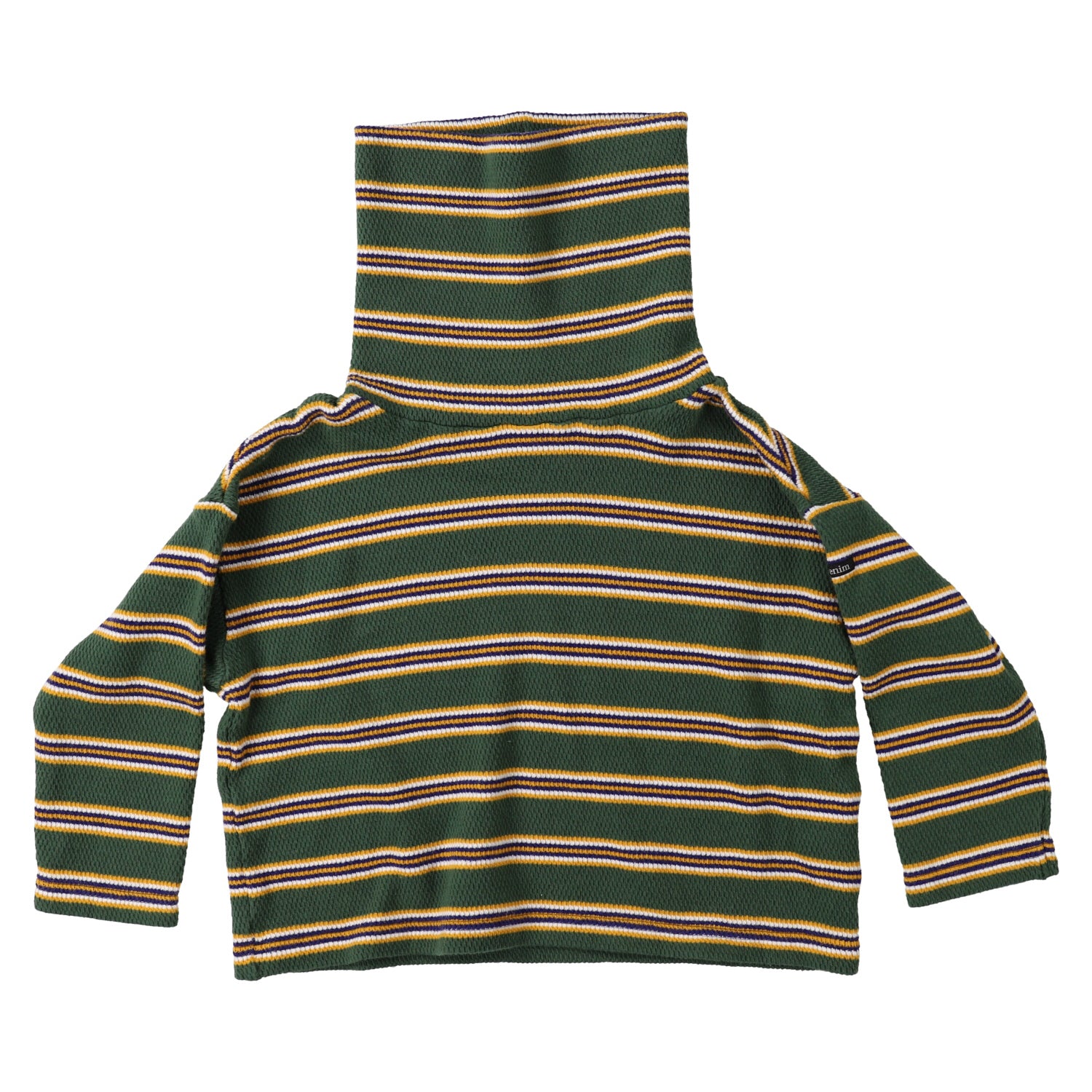 Boys & Girls Green Stripes Cotton T-Shirt