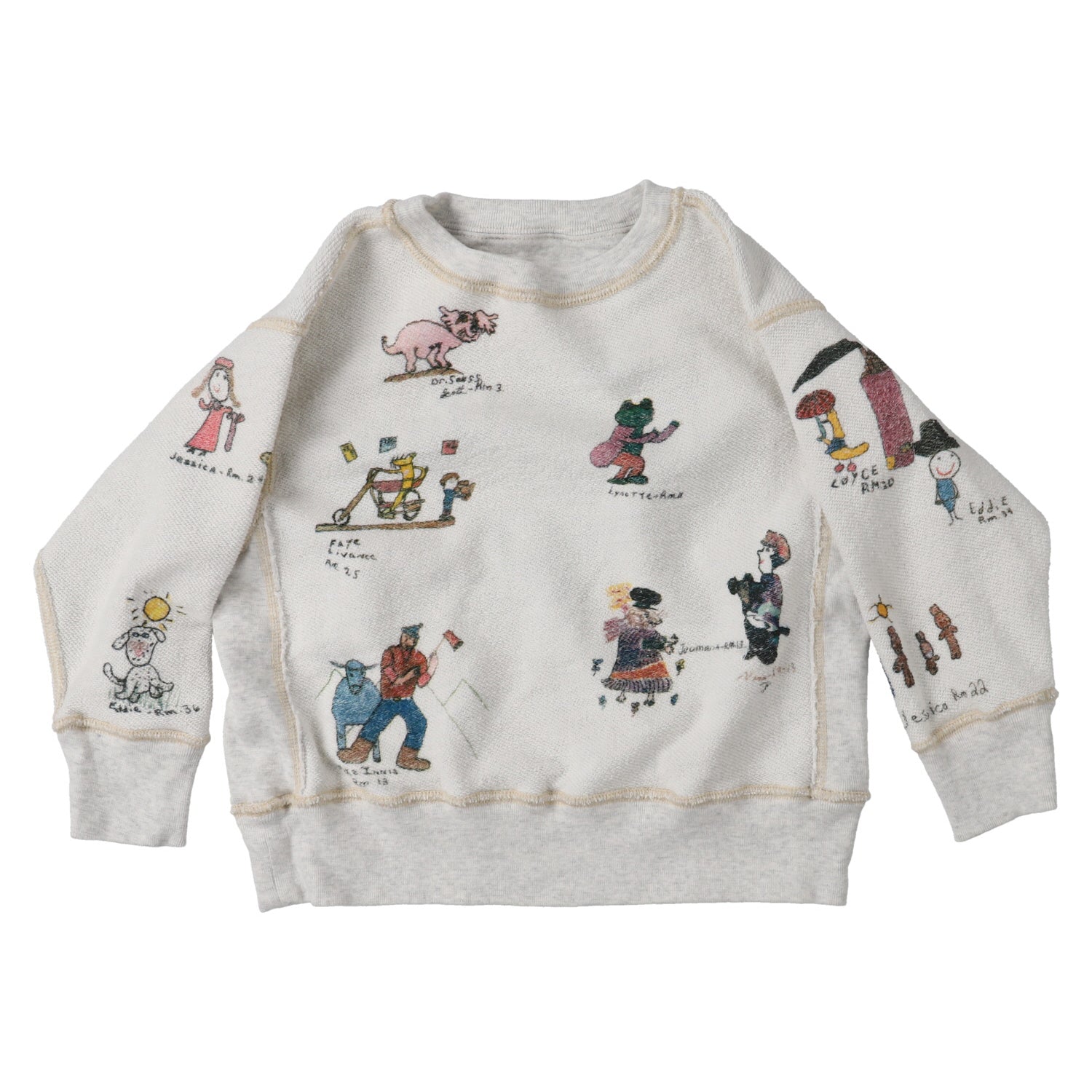 Boys Light Grey Printed Reversible Sweatshirt