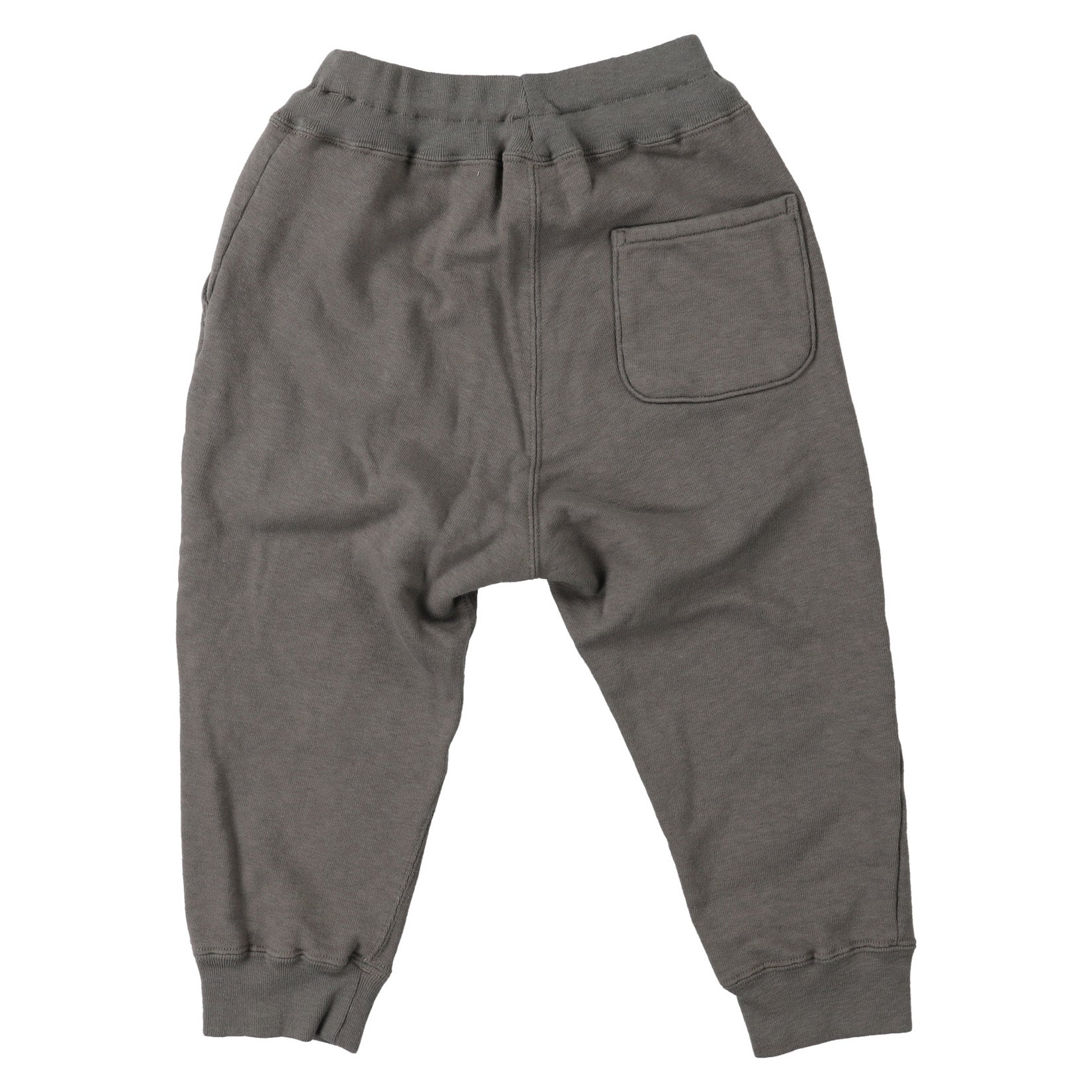 Boys Dark Grey Logo Cotton Trousers