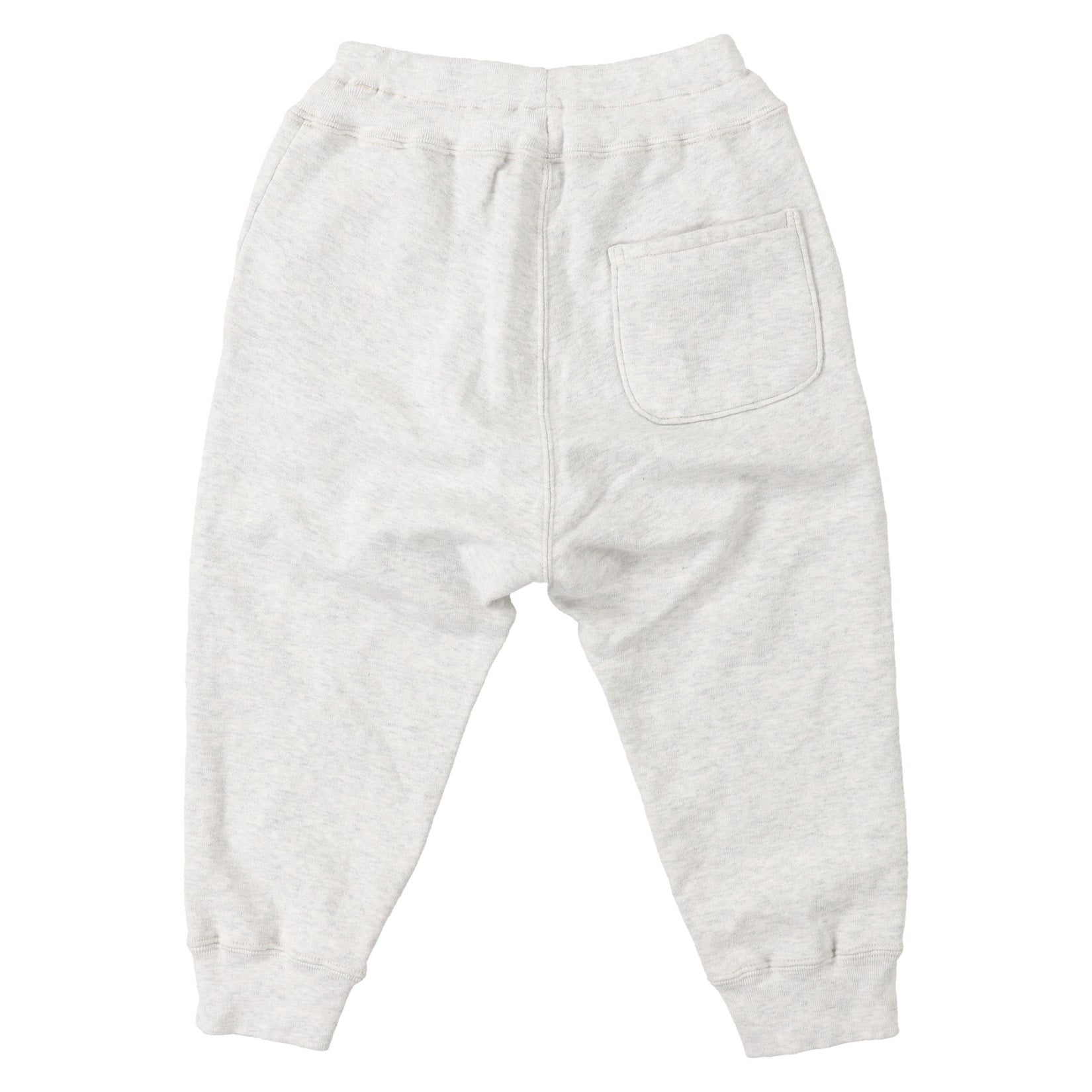 Boys Light Grey Logo Cotton Trousers