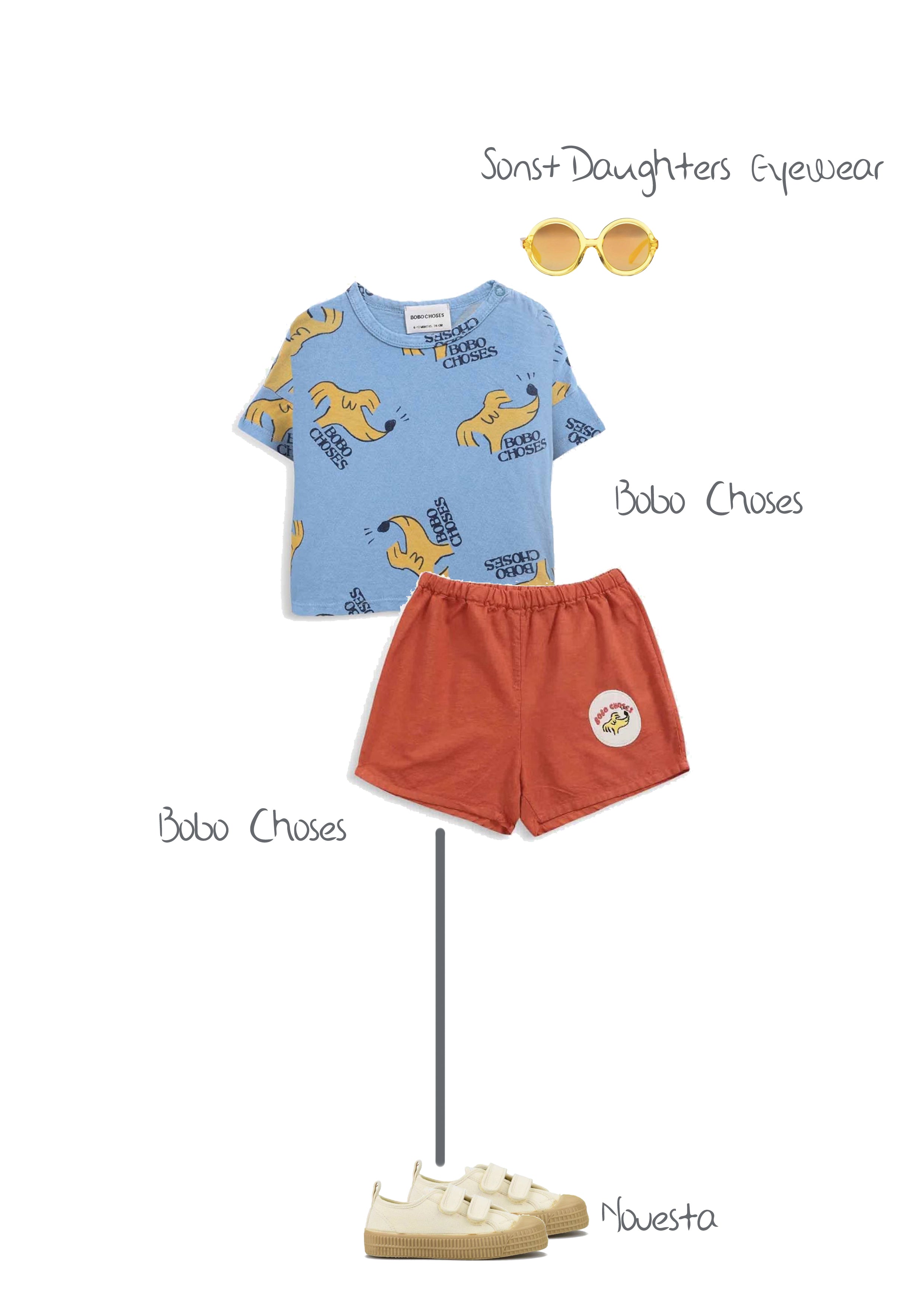 Baby Boys & Girls Red Logo Cotton Shorts