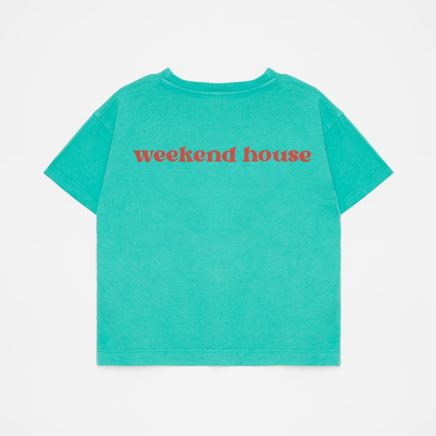 Boys & Girls Green Printed Cotton T-Shirt