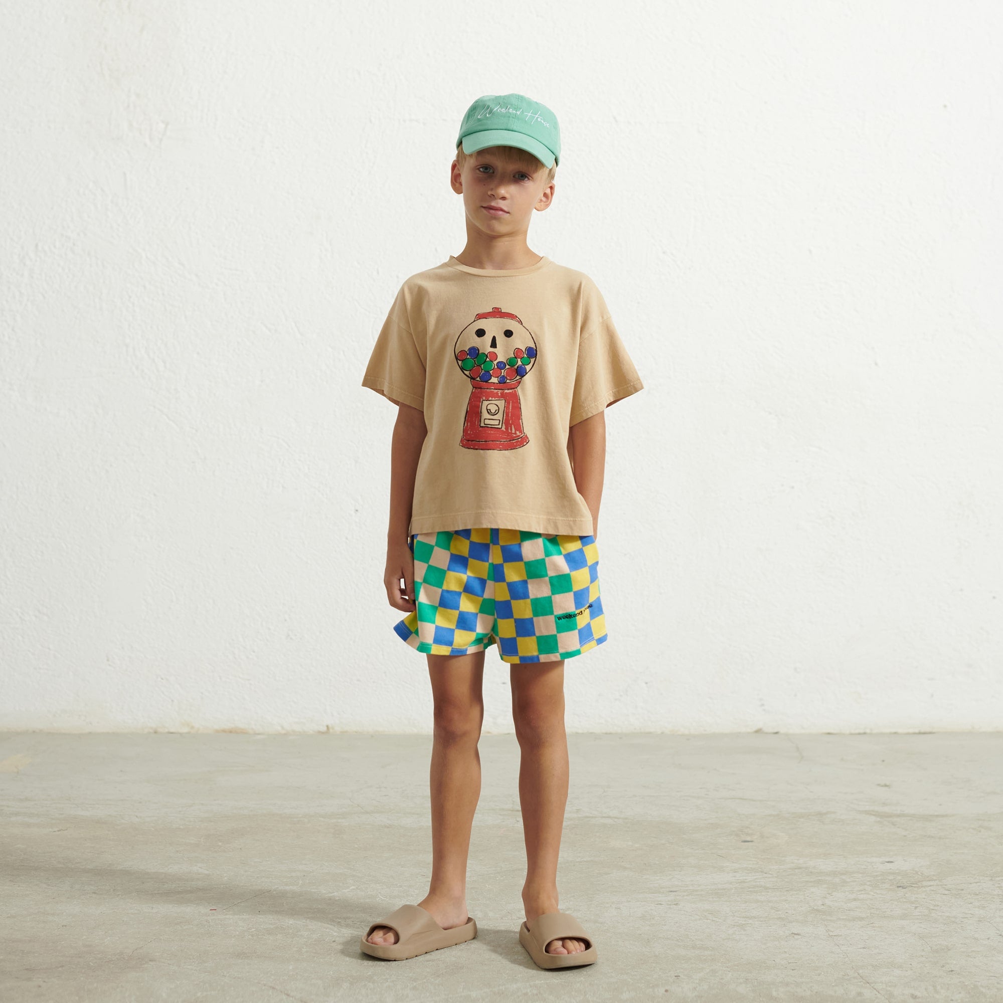 Boys & Girls Sand Printed Cotton T-Shirt