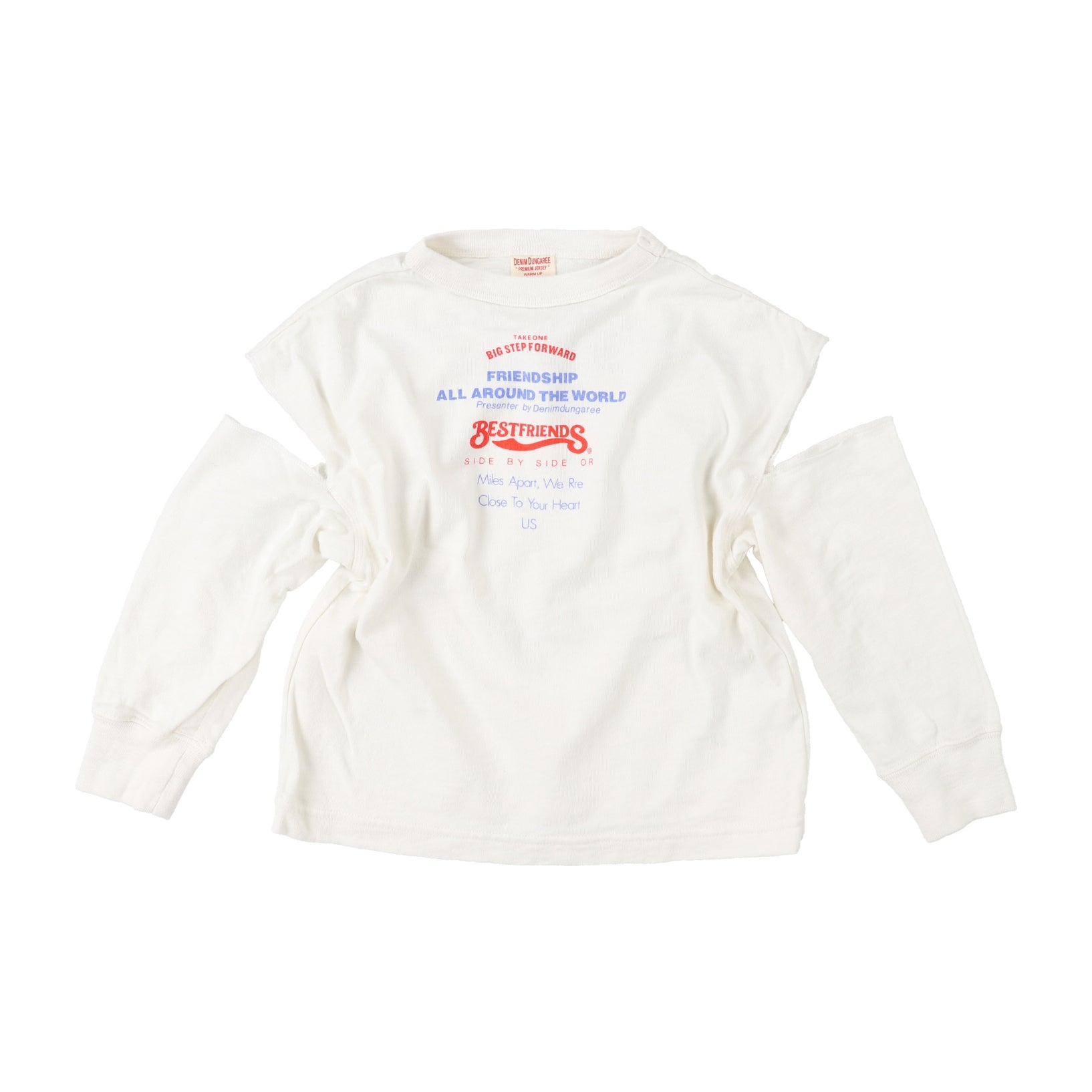 Boys & Girls White Logo Cotton T-Shirt