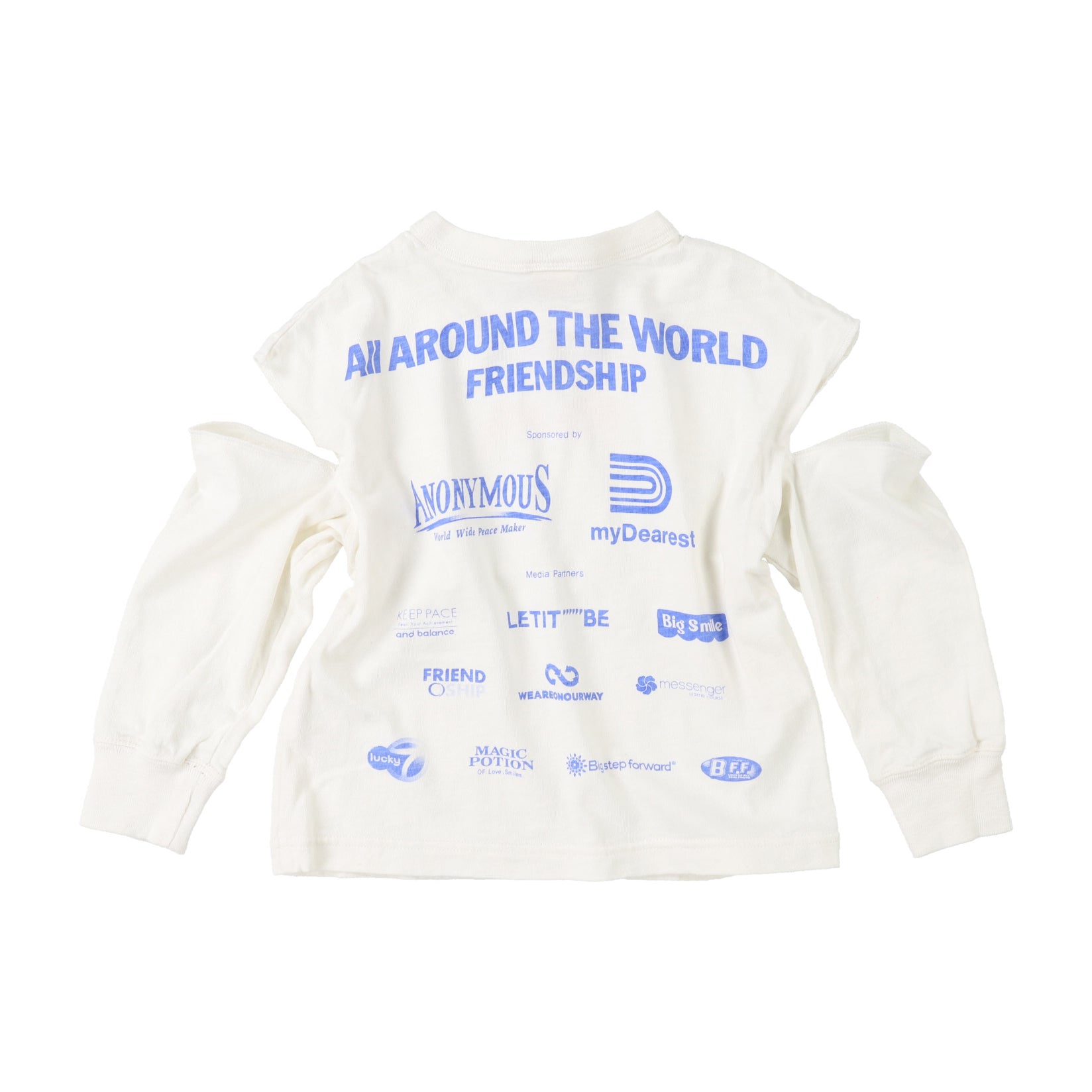 Boys & Girls White Logo Cotton T-Shirt