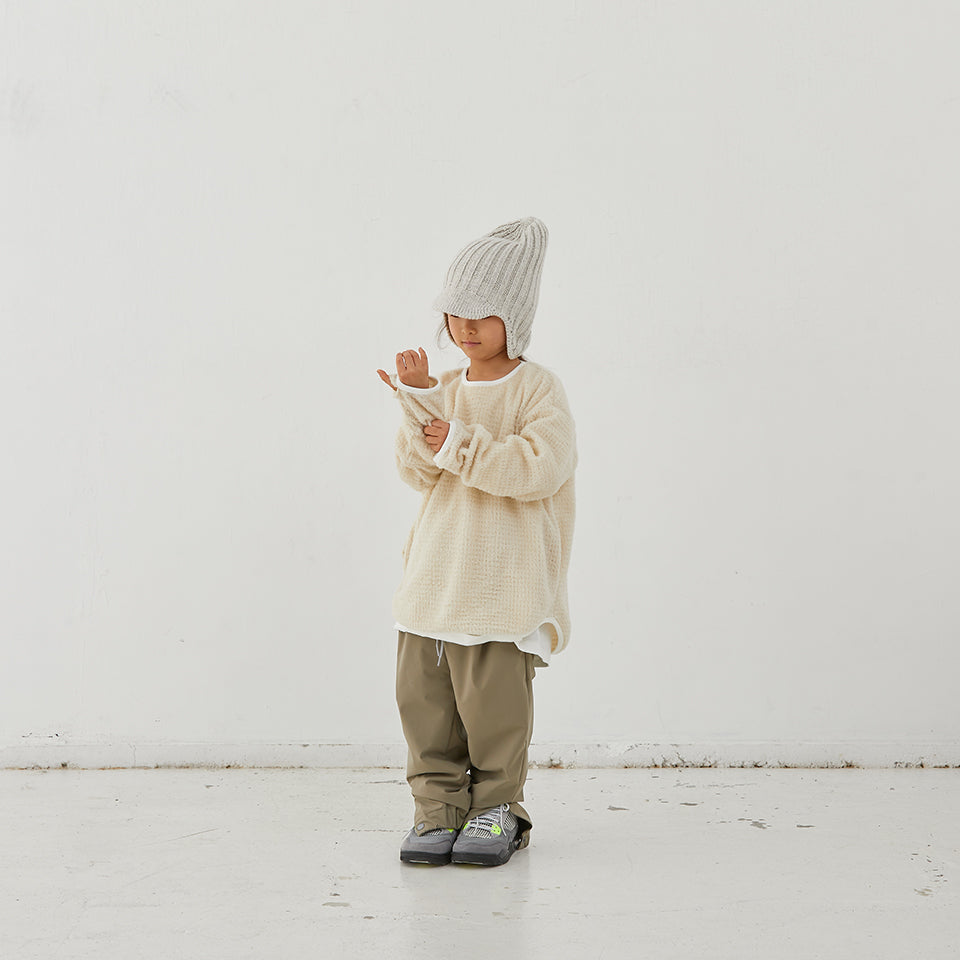 Boys & Girls White Wool Hat