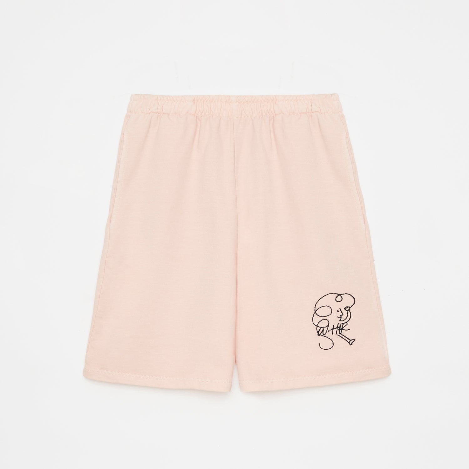 Boys & Girls Pink Cotton Shorts