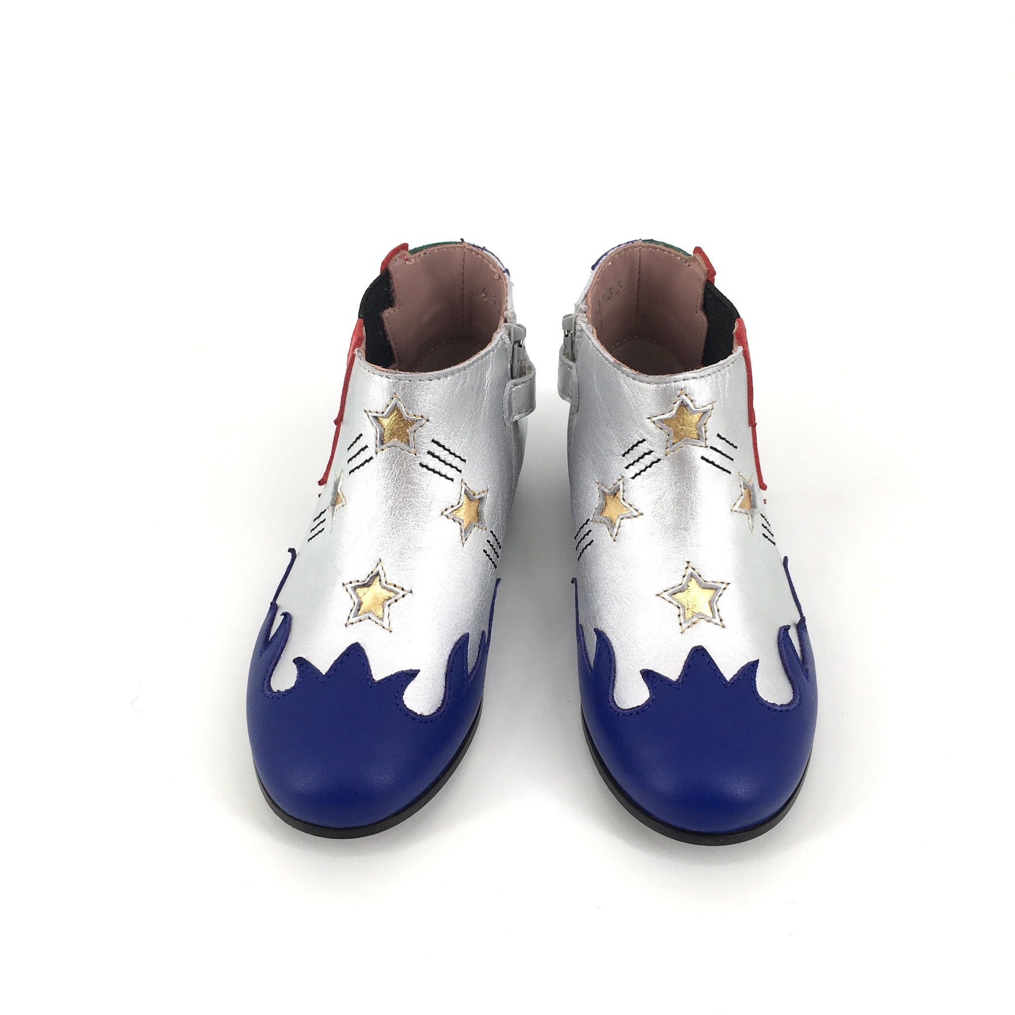 Girls Multicolor Leather Upper And Rubber Sole Boot - CÉMAROSE | Children's Fashion Store - 4