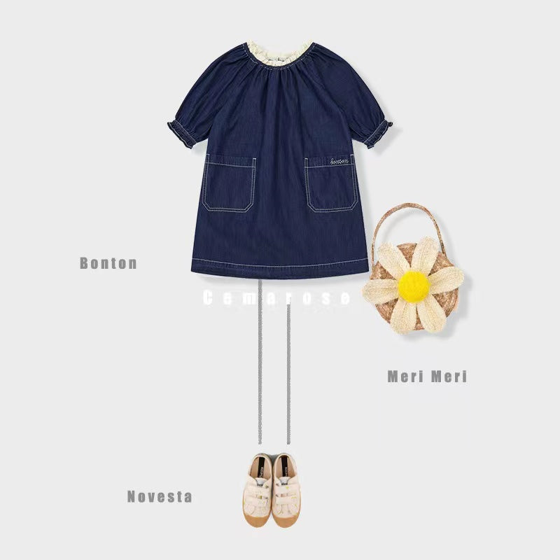 Girls Blue Denim Dress